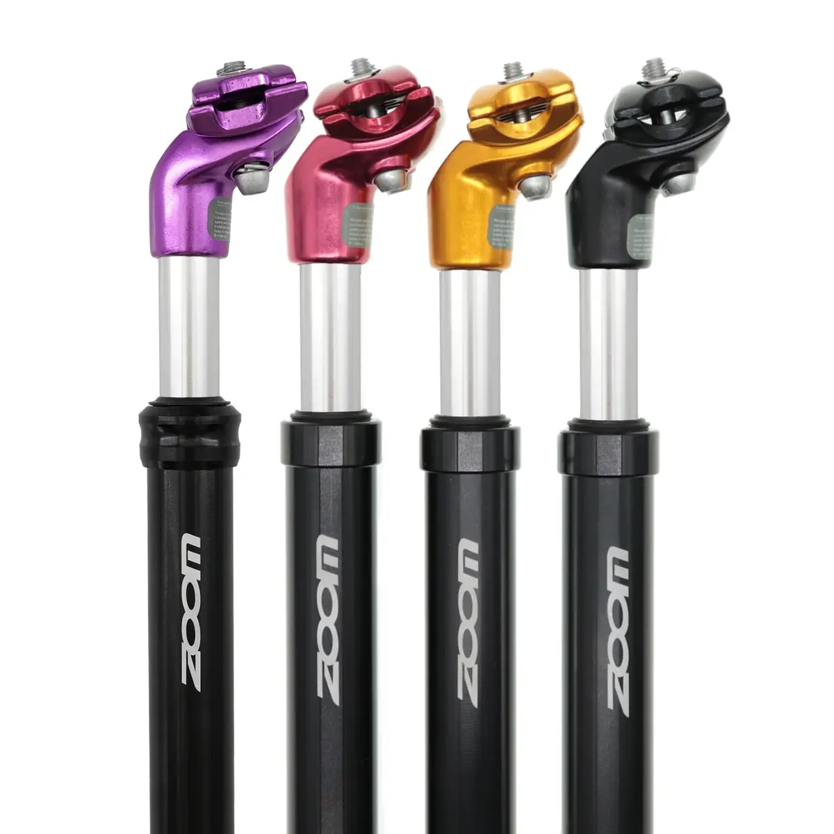 DJC Black Suspension Seatpost 28.6mm (1.12 in) with 42mm Travel | ISO 4210 Certified Aluminum - main product image