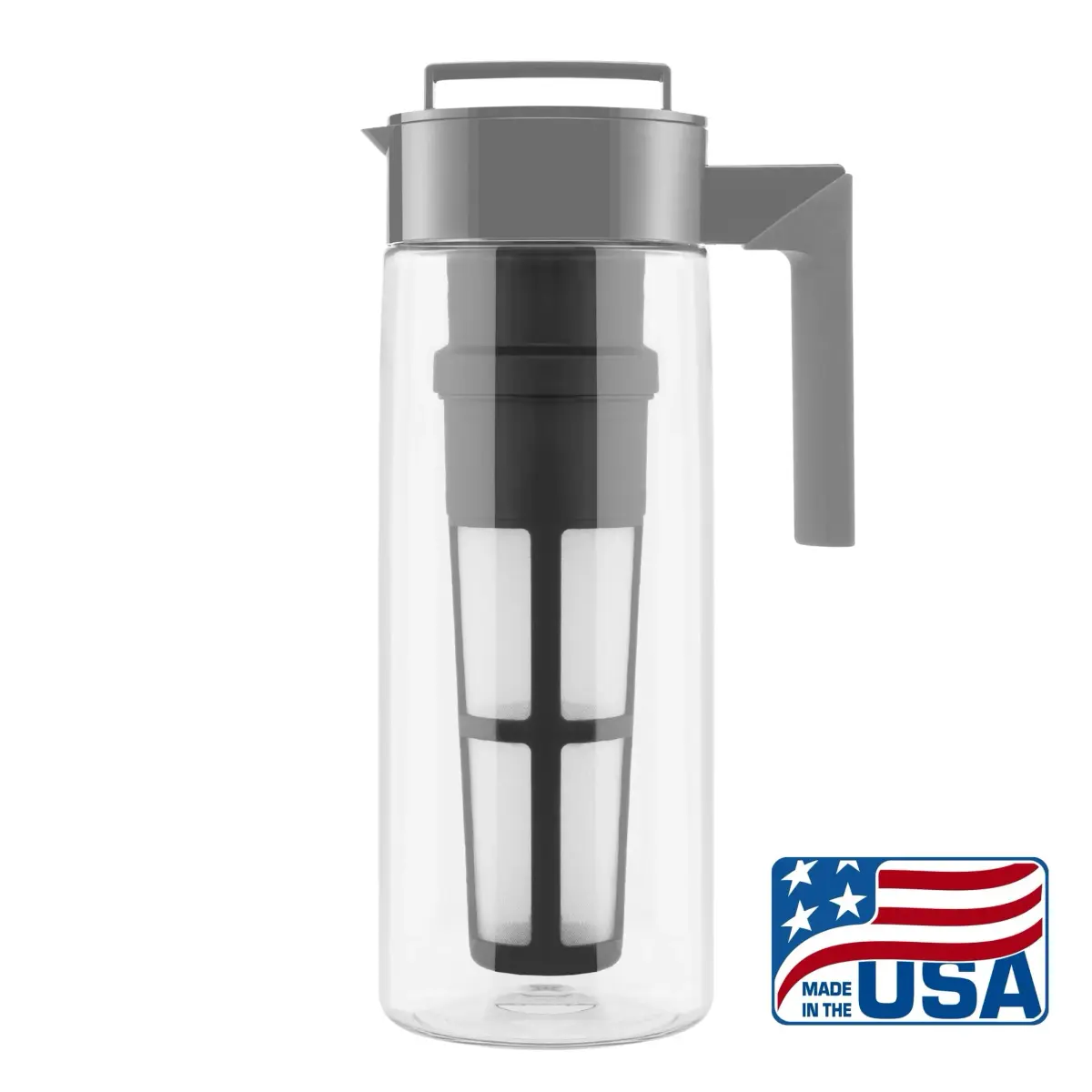 Takeya Deluxe Cold Brew Coffee Maker - 2 Quart Stone | Smooth, Less Acidic Coffee at Home - view 2