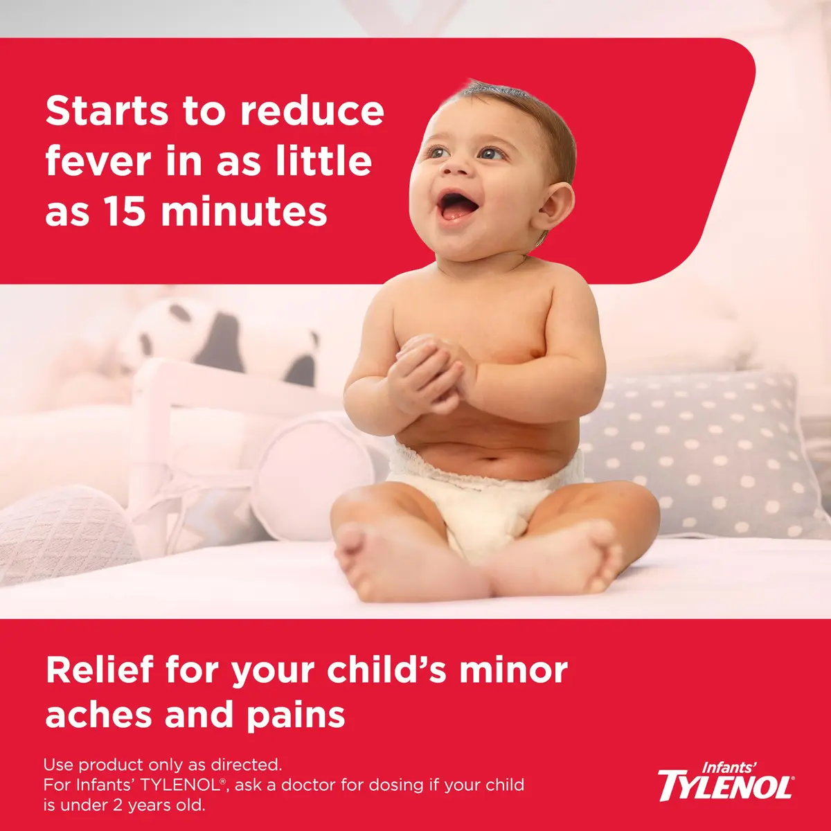 Tylenol Infants Dye-Free Acetaminophen Oral Suspension Cherry 30ml (1 Fl Oz) | Pain & Fever Relief for Babies - view 5