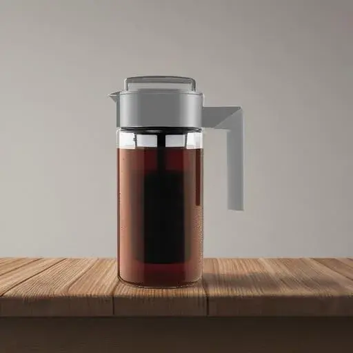 Takeya Deluxe Cold Brew Coffee Maker 1 L (34 oz) | BPA-Free Tritan Pitcher with Airtight Lid & Fine-Mesh Filter - view 5