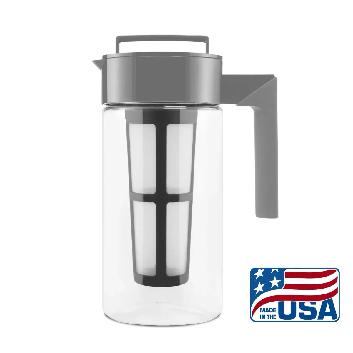 Takeya Deluxe Cold Brew Coffee Maker 1 L (34 oz) | BPA-Free Tritan Pitcher with Airtight Lid & Fine-Mesh Filter - view 2