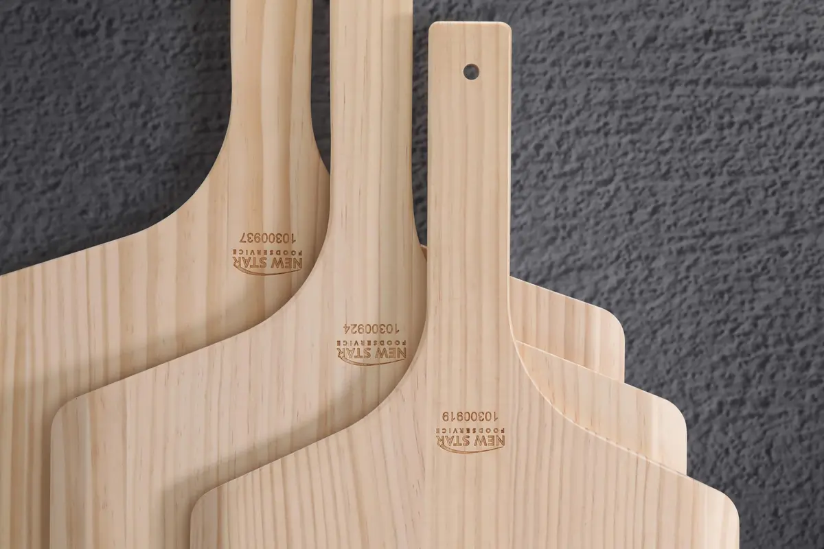 New Star Foodservice Wooden Pizza Peel 16" L x 14" W | Restaurant-Grade, 30" Overall Length - view 6