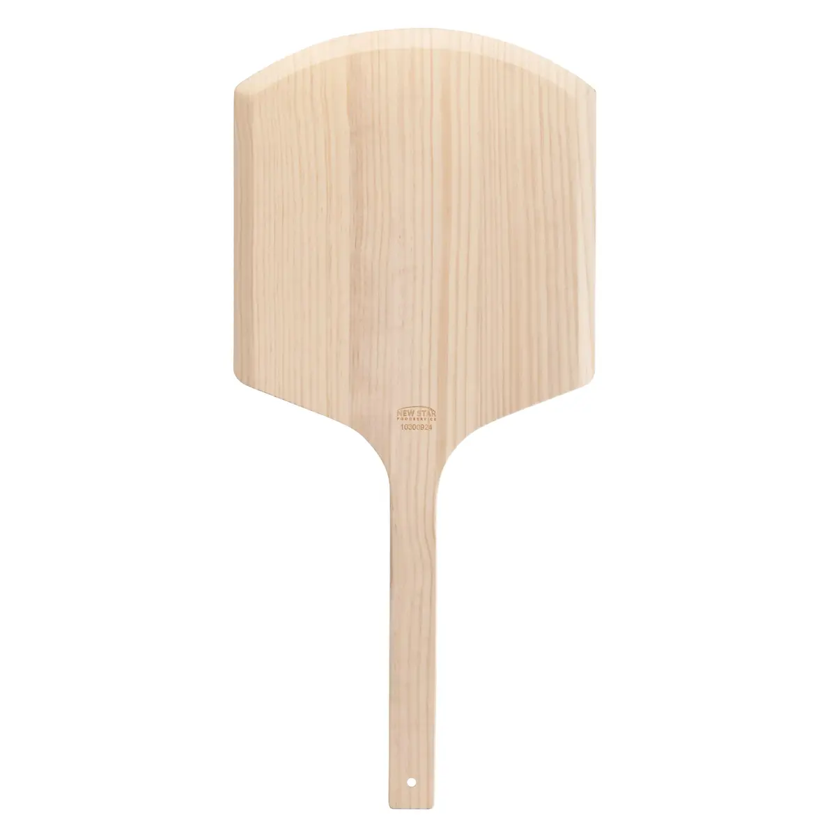 New Star Foodservice Wooden Pizza Peel 16" L x 14" W | Restaurant-Grade, 30" Overall Length - main product image
