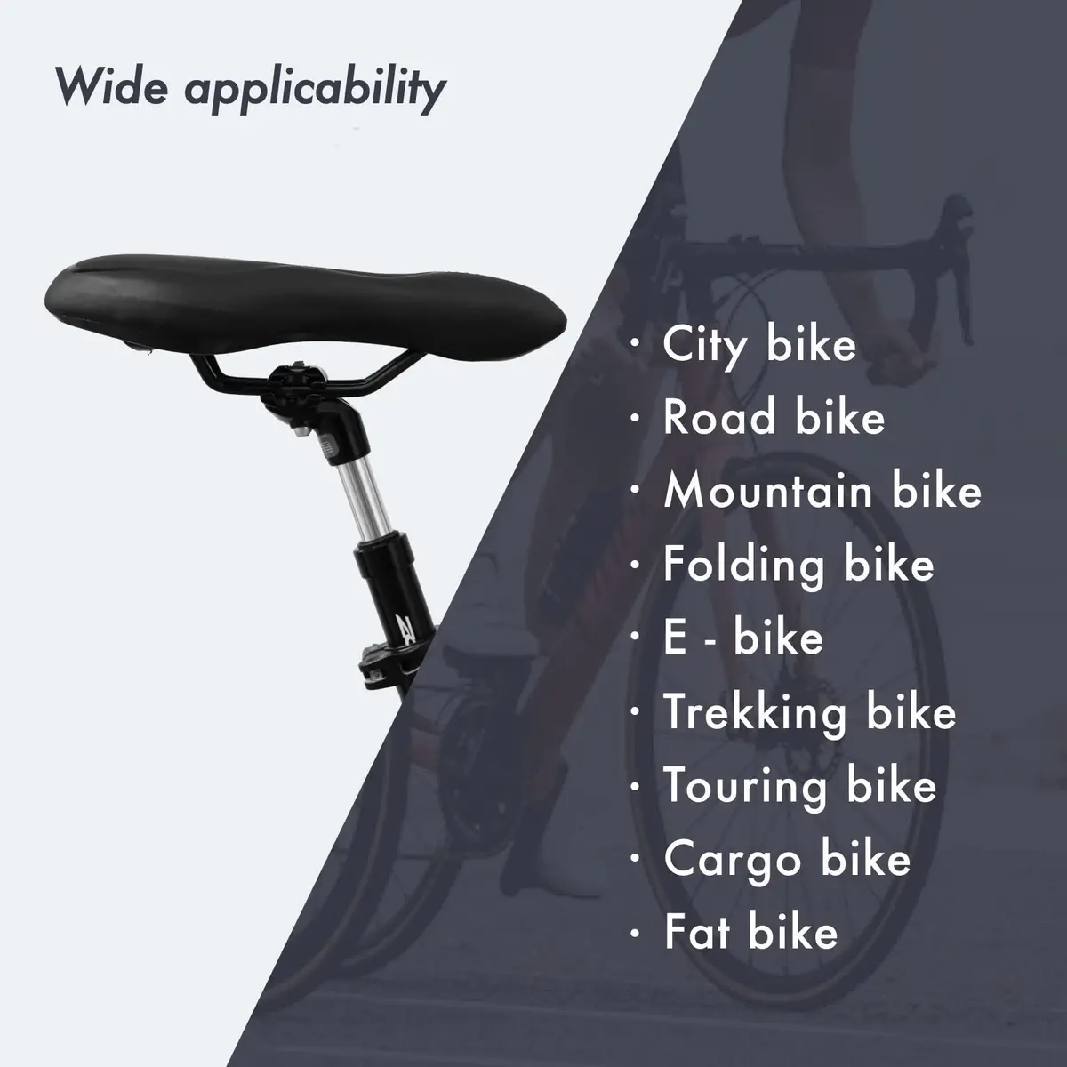 DJC Suspension Seatpost 27.2mm Black Head | Lightweight Aluminum Body with 42mm Travel - view 7
