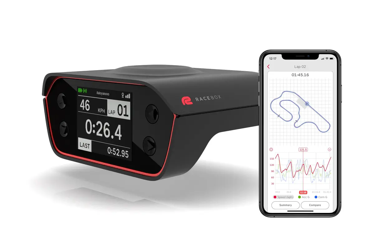 RaceBox Performance Meter Box with GPS & Mobile App | Car Lap & Drag Timer, 10Hz GPS, 8H Battery - main product image