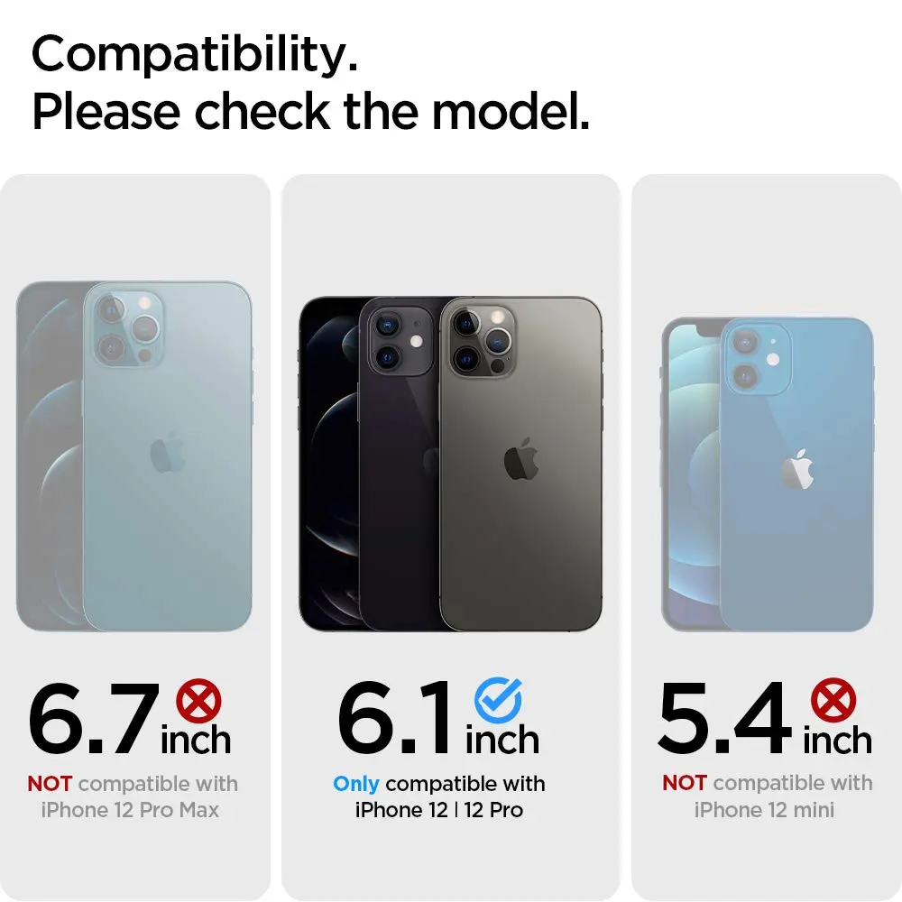 Spigen Ultra Hybrid for iPhone 12 / iPhone 12 Pro Case, Crystal Clear | Hybrid TPU bumper & polycarbonate back - view 2