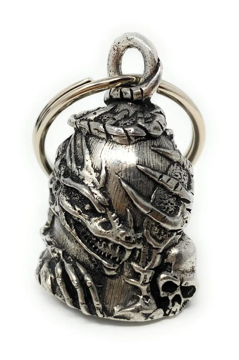 Bravo Bells Skull Dragon Bell - Biker Bell Accessory for Good Luck on the Road - view 4