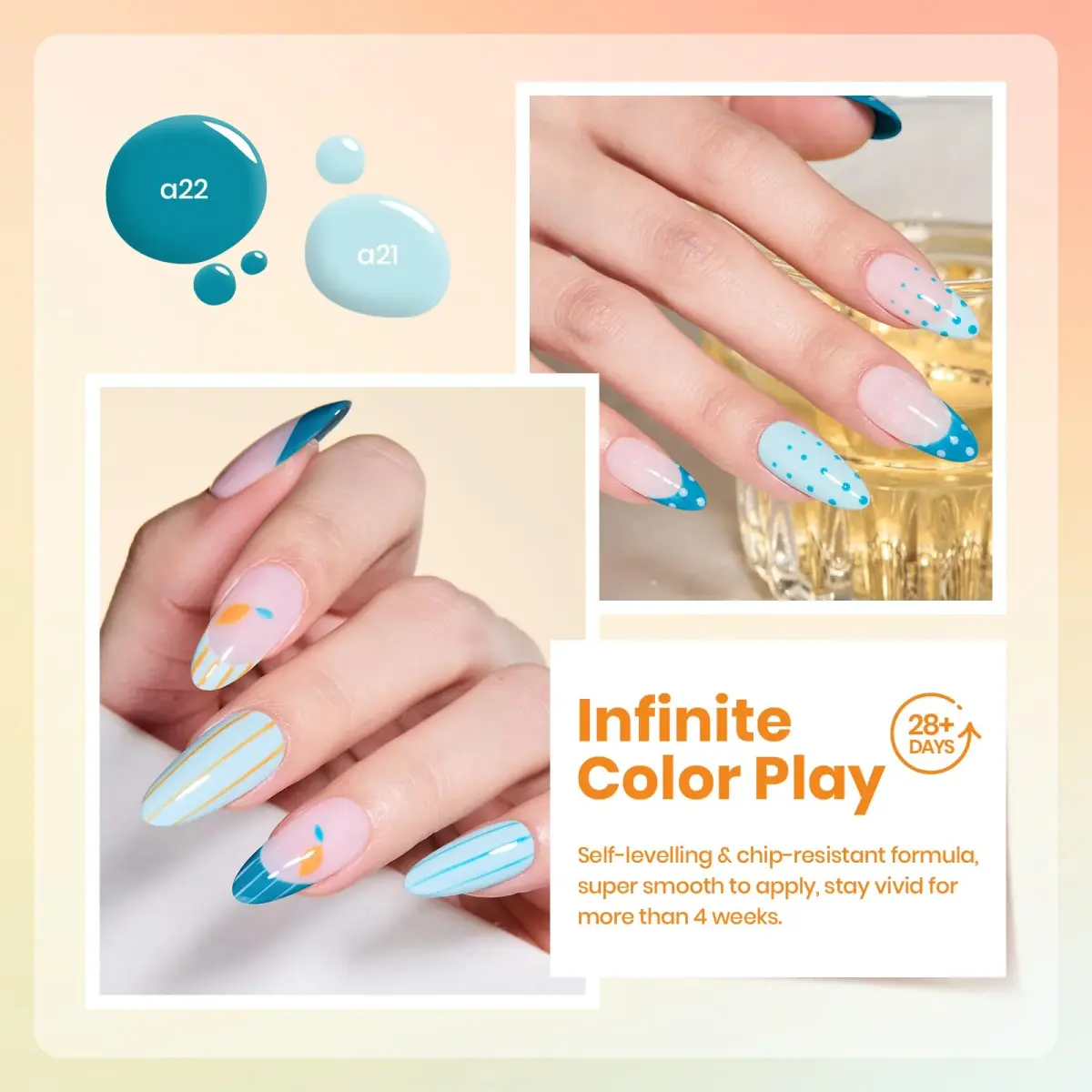 Beetles Gel Polish Set, Farmstand Fresh 6 Colors (7.5ml Each) | 10-Free Formula, Long-Lasting Gel Nail Polish - view 2