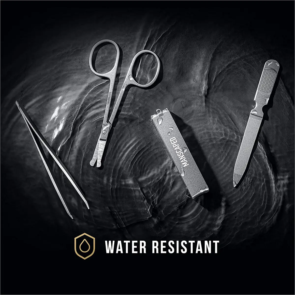 MANSCAPED Shears 2.0 Tempered Stainless Steel Nail Kit | Luxury 4-Piece Grooming Set for Men & Travel - view 5