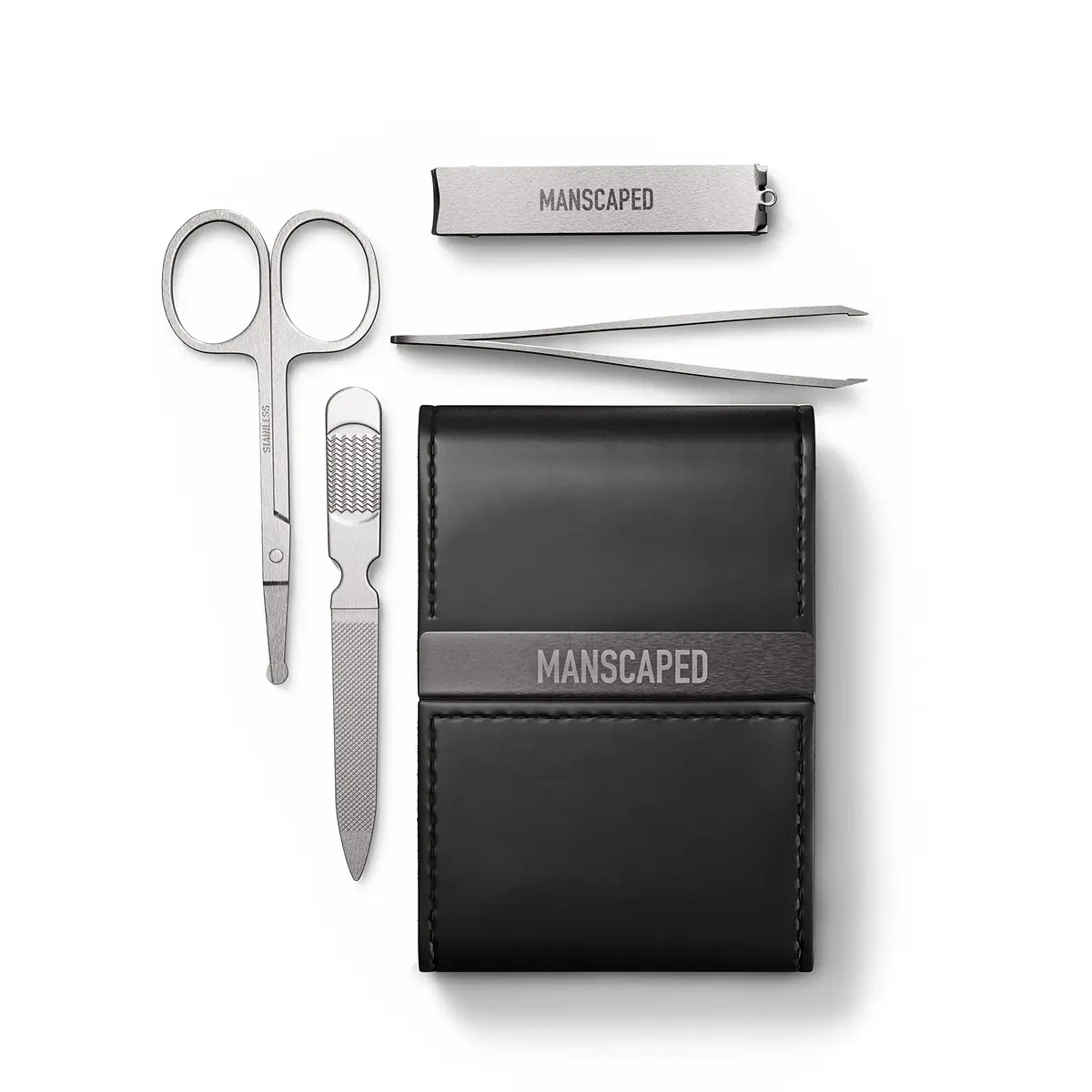 MANSCAPED Shears 2.0 Tempered Stainless Steel Nail Kit | Luxury 4-Piece Grooming Set for Men & Travel - main product image