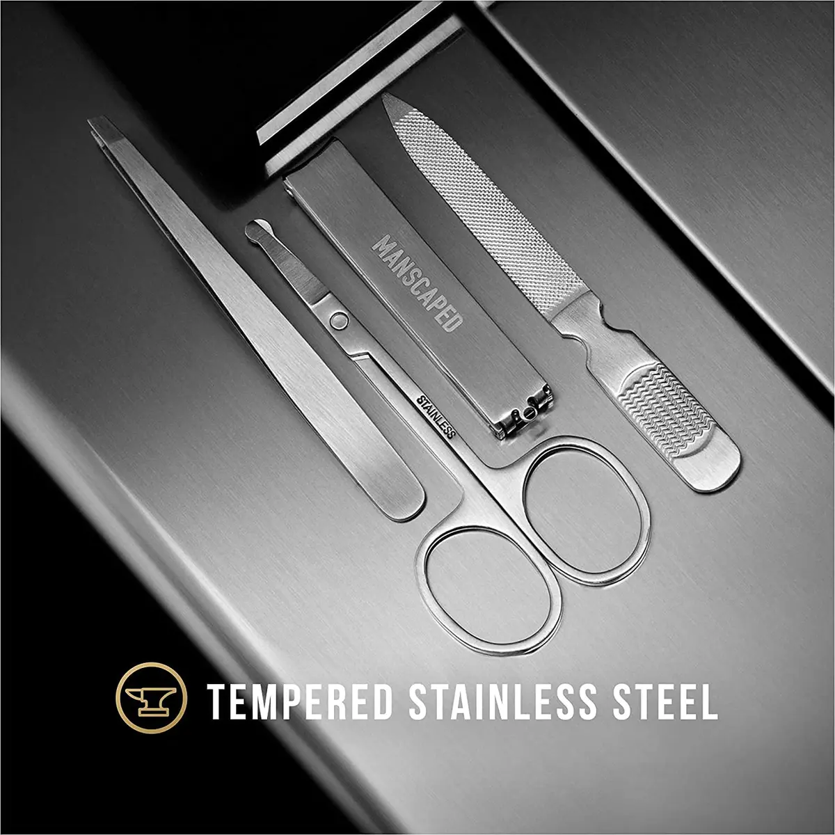 MANSCAPED Shears 2.0 Tempered Stainless Steel Nail Kit | Luxury 4-Piece Grooming Set for Men & Travel - view 2
