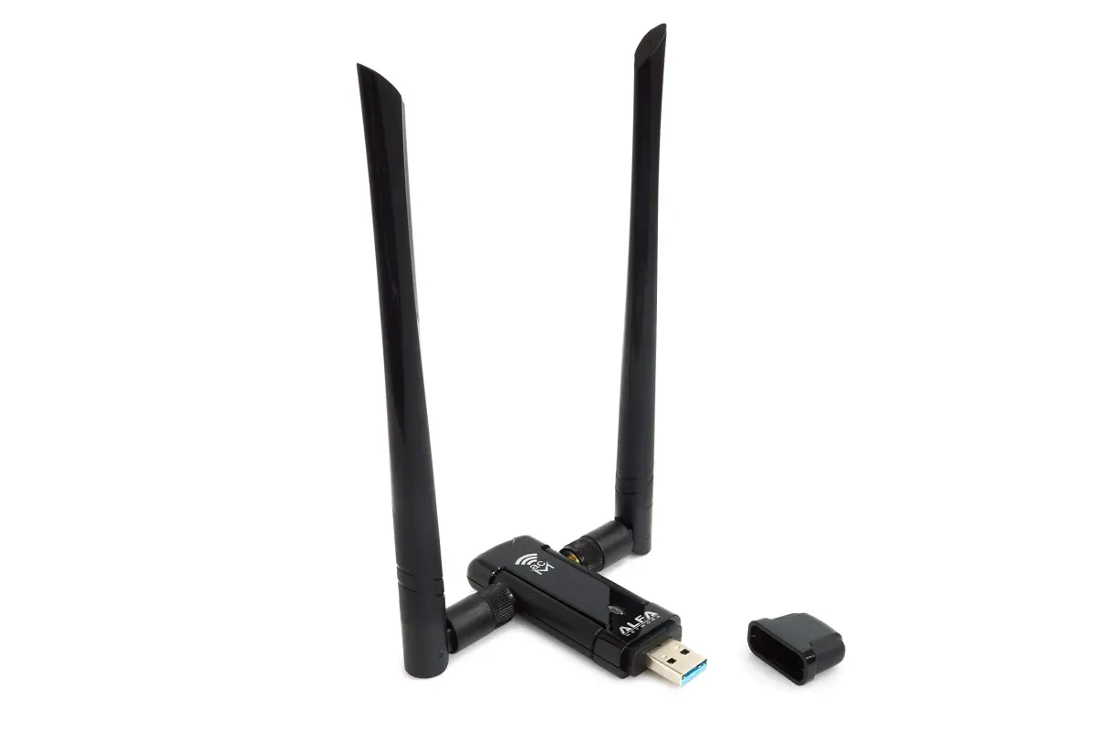 ALFA Network AWUS036ACM AC1200 USB Wi-Fi Adapter | Dual-Band 2.4GHz/5GHz, USB 3.0, External Antenna - main product image