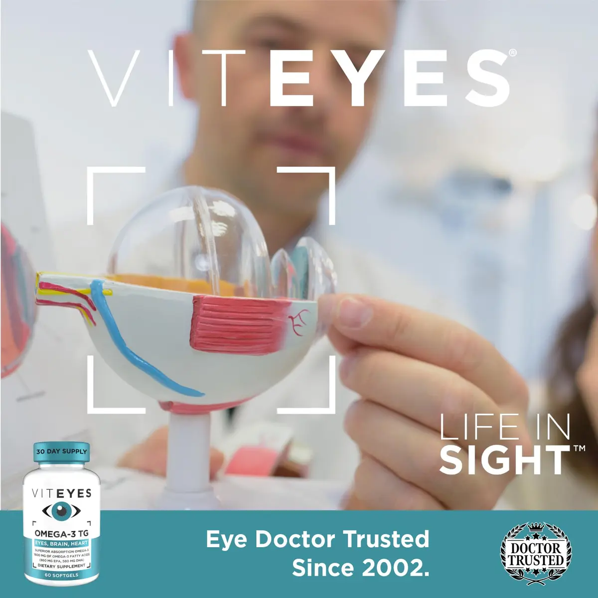 Viteyes Omega-3 TG Supports Eye & Heart Health | Natural Triglyceride Fish Oil Formula, 60 Count - view 5