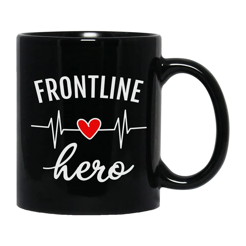 Bubble Hugs Nurse Practitioner Coffee Mug 325ml (11 Oz) | Inspirational Black Ceramic Mug for Frontline Professionals - main product image