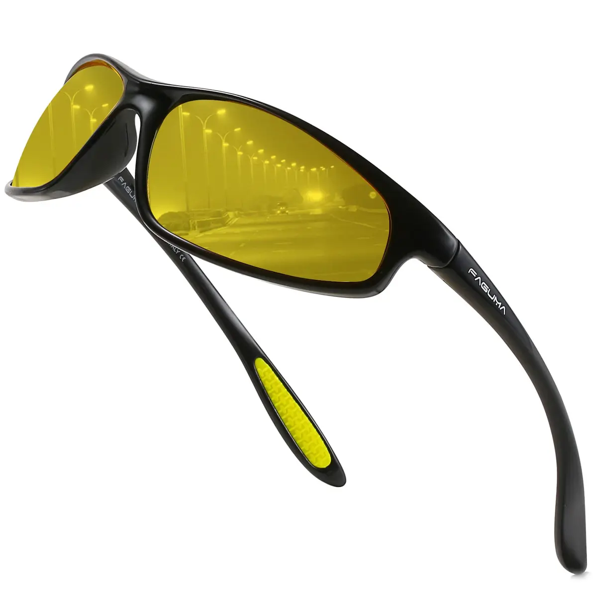 FAGUMA Polarized Sports Sunglasses For Men UV400 Protection, 65mm (2.55 inches) Lens Width | Polarized Lenses for Clear Vision - main product image