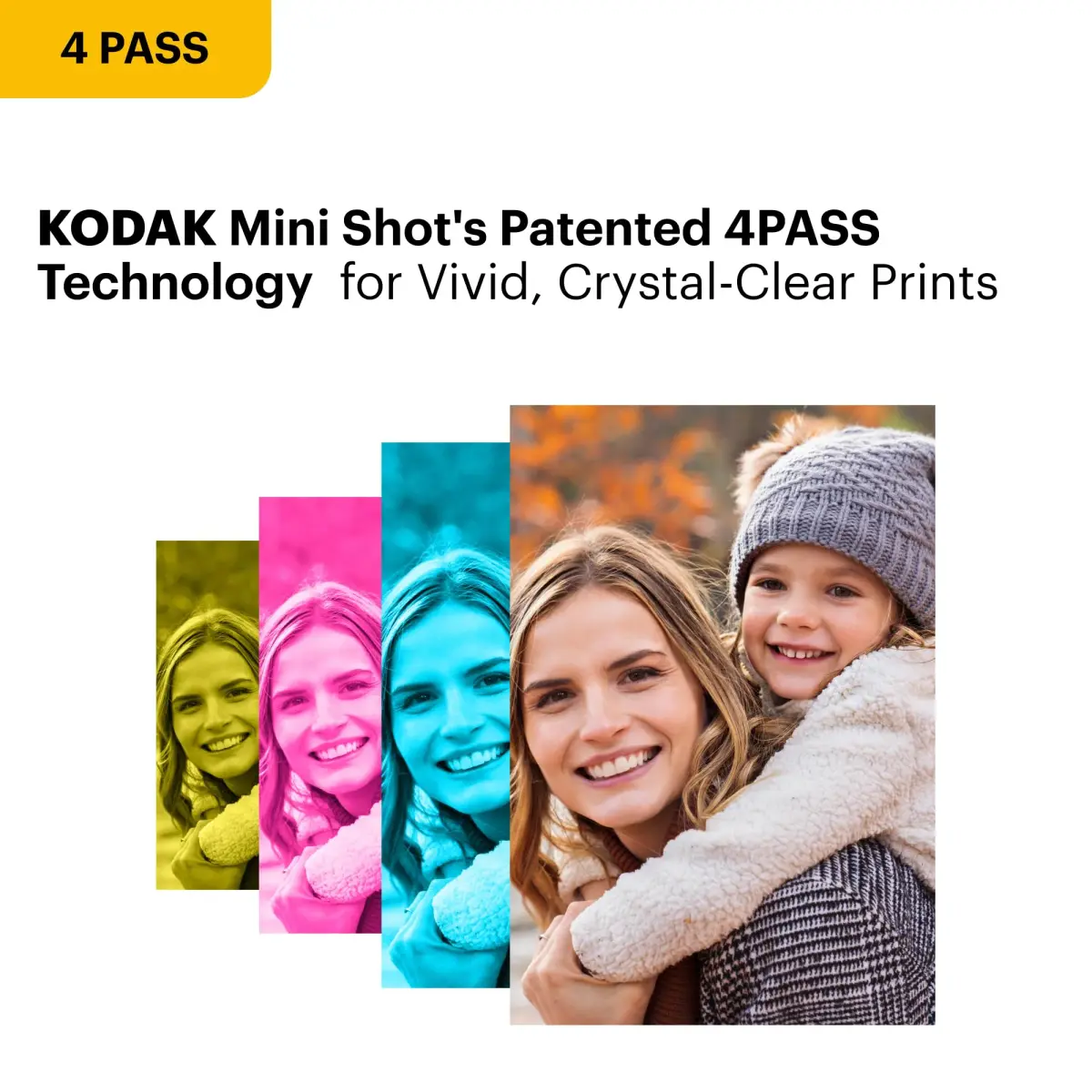 KODAK Mini 2 Retro Portable Photo Printer - Black, Includes 8 Photo Sheets - view 4