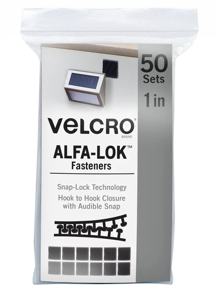 VELCRO Brand Extreme Lock Mounting Squares, Black, 1in | Heavy Duty, Water & UV Resistant - main product image