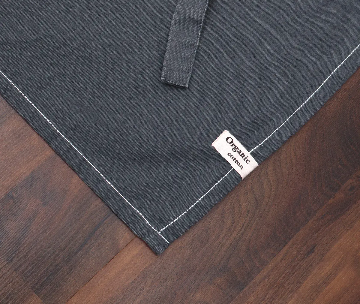 AMOUR INFINI Cotton Solid Apron with Pocket & Adjustable Strap - 72x81cm (27.5x33 Inches) | Washed Gray Chef Apron - view 4