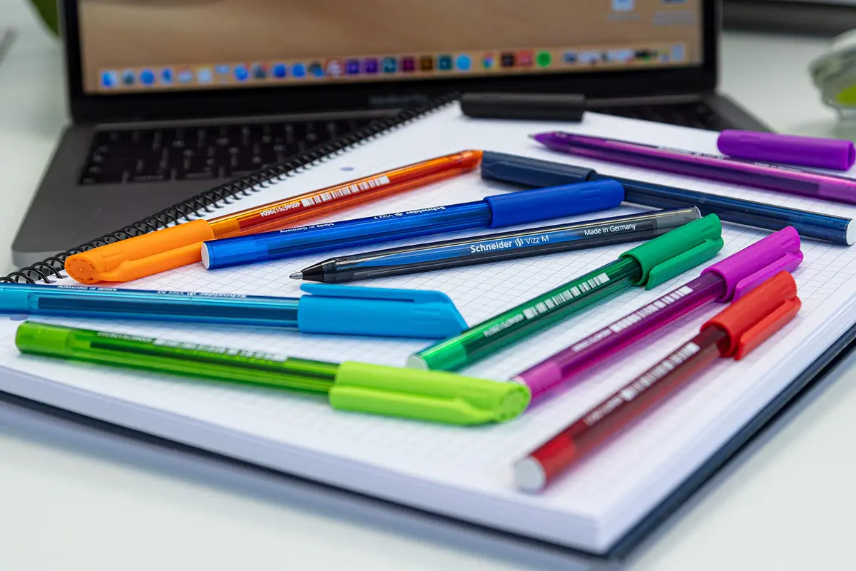 Schneider Vizz M Ballpoint Pen 1.0mm Assorted Colors (10-Pack) | Gelco Technology, Recycled Plastic Body - view 8