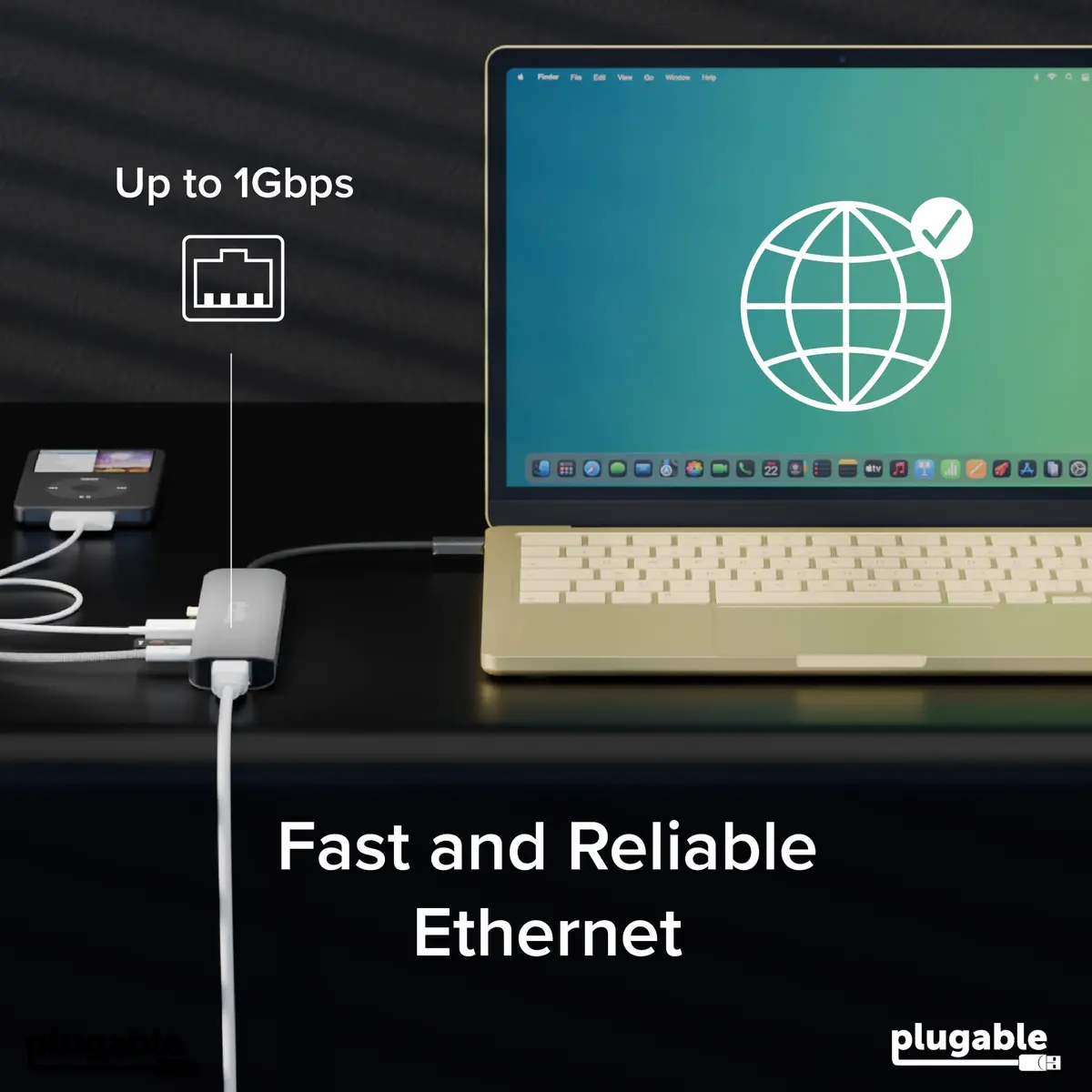 Plugable USB-C Hub 7-in-1 for Single HDMI Display | Driverless Hub, 100W Power Delivery, 4K HDMI, USB 3.0 Ports, SD/microSD Card Reader - view 5