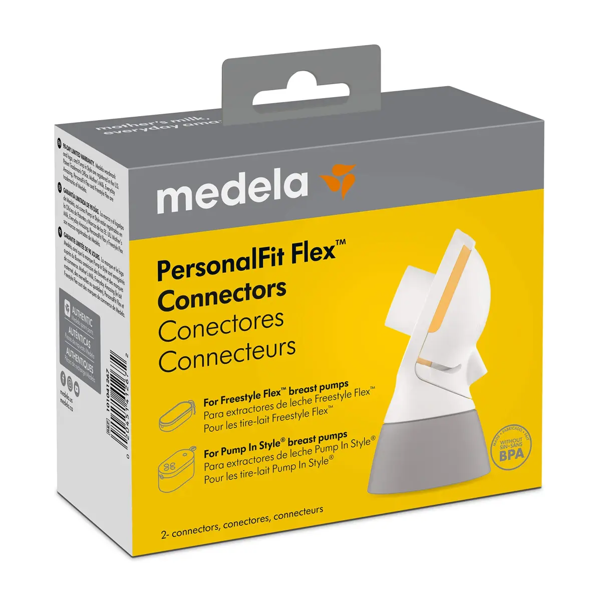 Medela PersonalFit Flex Replacement Connectors, 2 Count | Closed System, BPA-Free, Authentic Spare Parts - view 4