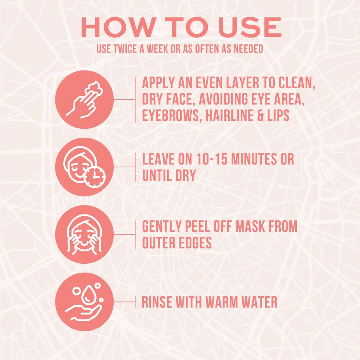 Freeman Exotic Blends French Pink Clay Peel Off Face Mask | Detox & Clear Pores, 6 Fl Oz - view 4