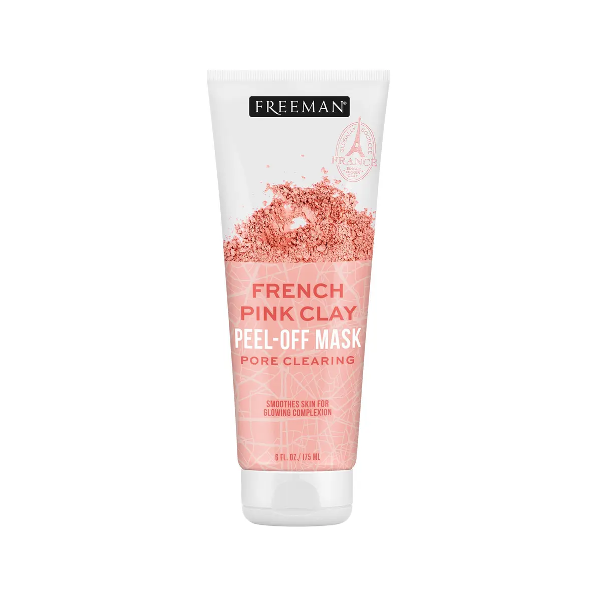 Freeman Exotic Blends French Pink Clay Peel Off Face Mask | Detox & Clear Pores, 6 Fl Oz - main product image