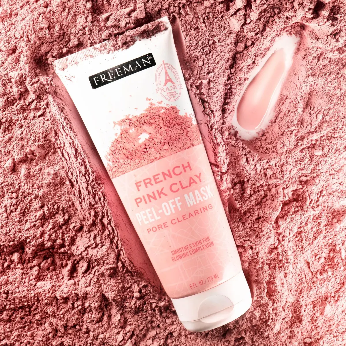 Freeman Exotic Blends French Pink Clay Peel Off Face Mask | Detox & Clear Pores, 6 Fl Oz - view 7