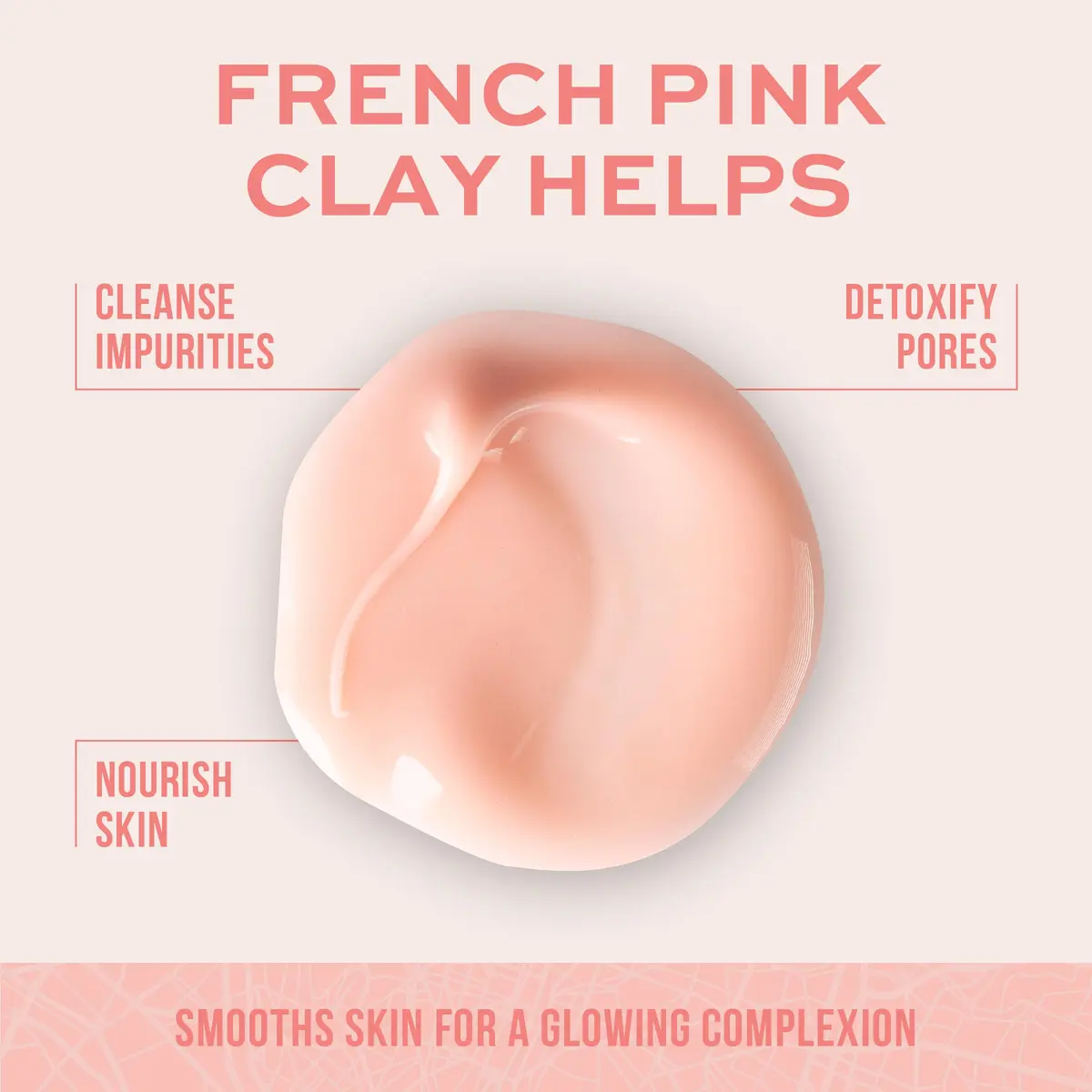 Freeman Exotic Blends French Pink Clay Peel Off Face Mask | Detox & Clear Pores, 6 Fl Oz - view 2