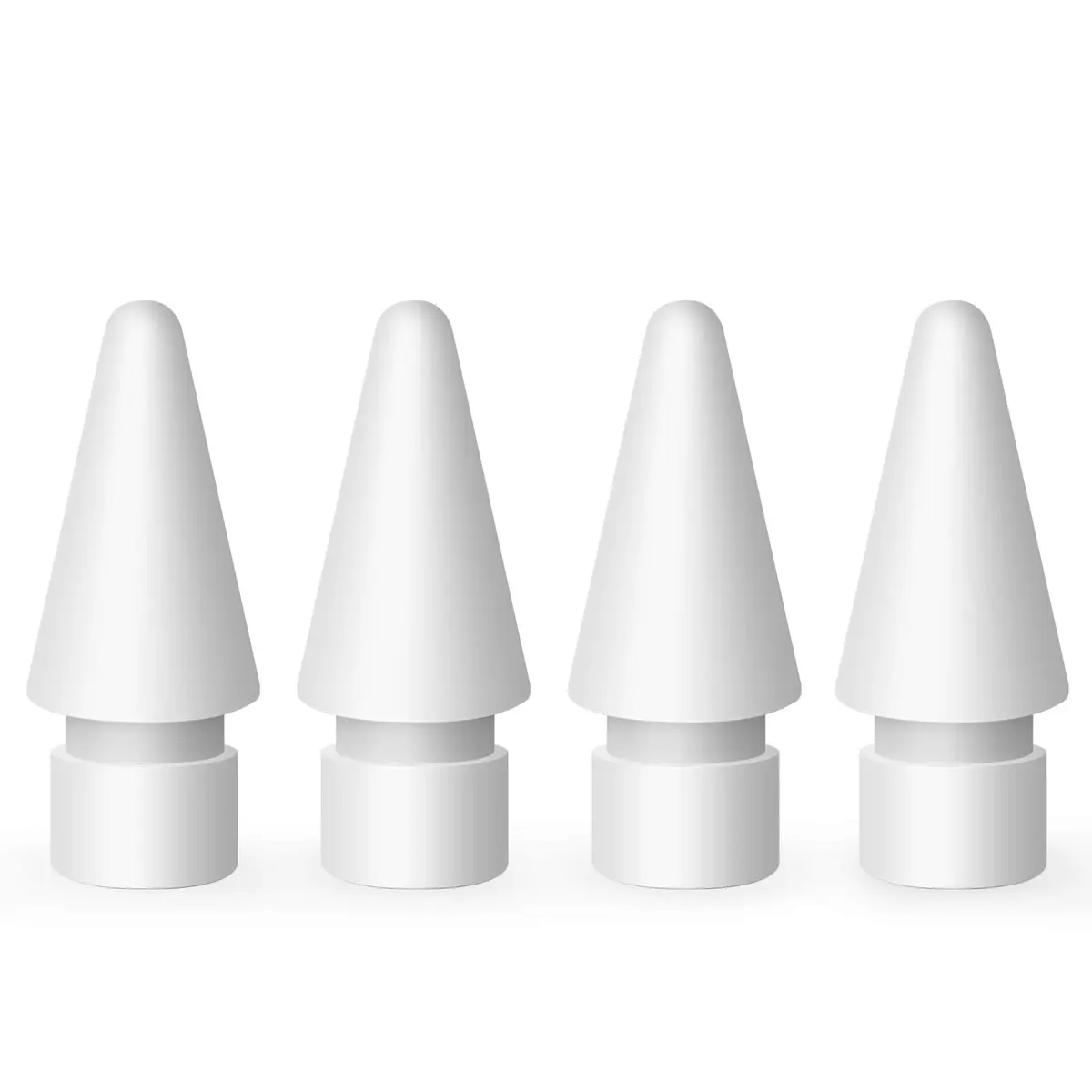 MEKO 4 Pack Apple Pencil Tips Replacement | Compatible with 1st & 2nd Gen, White, Precise & Durable - main product image