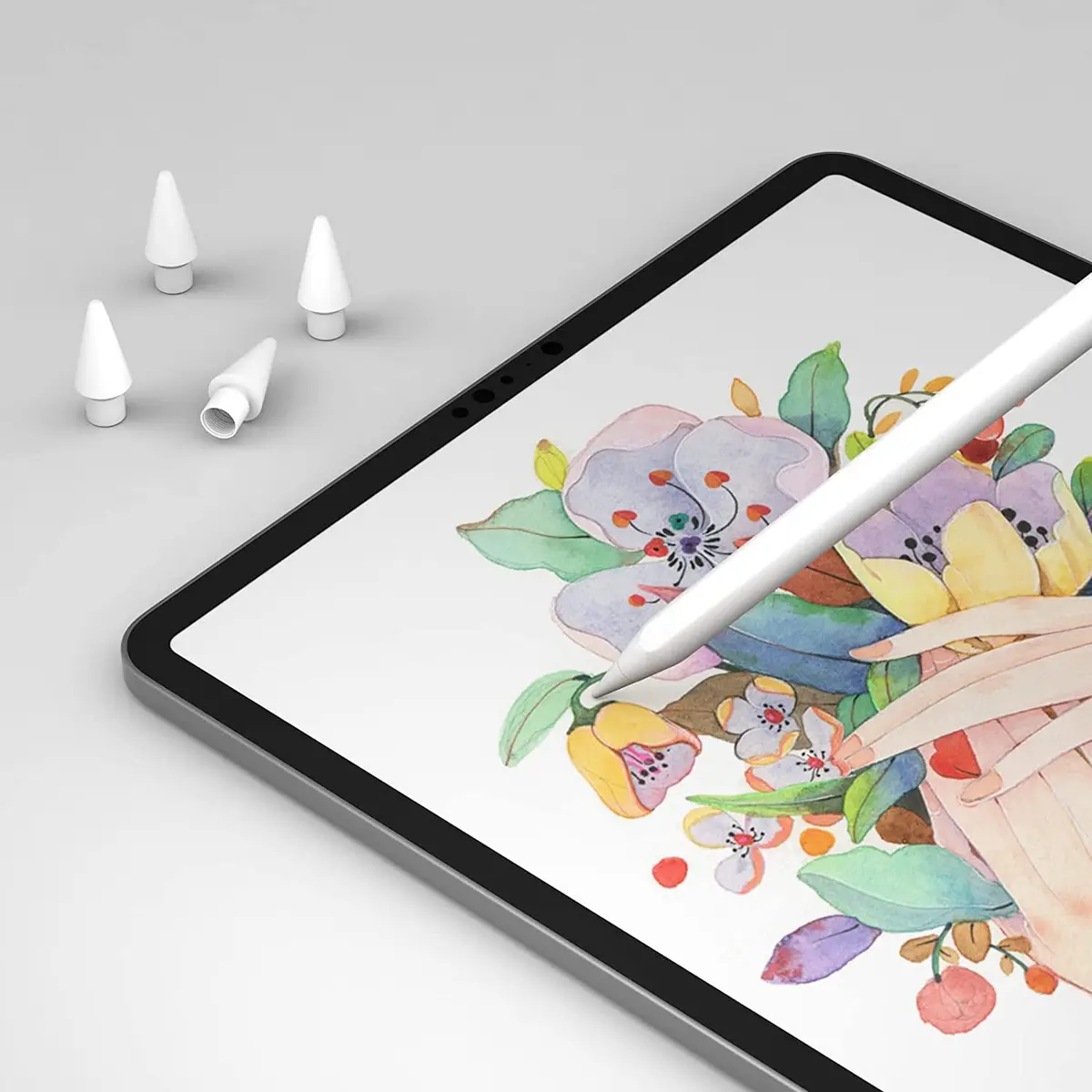 MEKO 4 Pack Apple Pencil Tips Replacement | Compatible with 1st & 2nd Gen, White, Precise & Durable - view 6