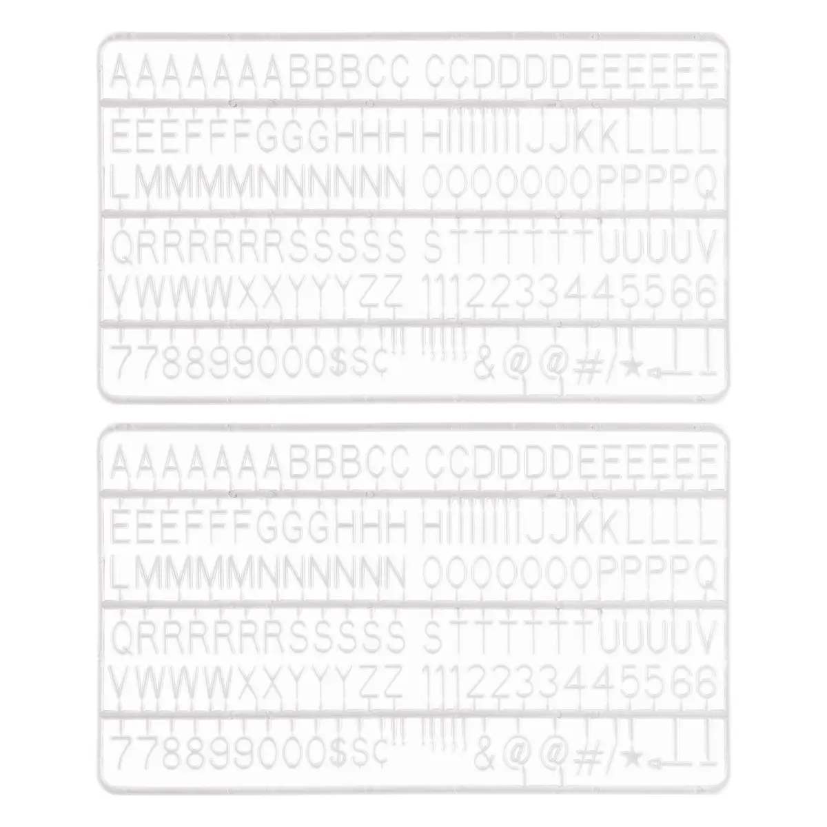 Veskaoty Letters for Felt Letter Board 300 Pcs | Replacement Set for Message Boards - view 4