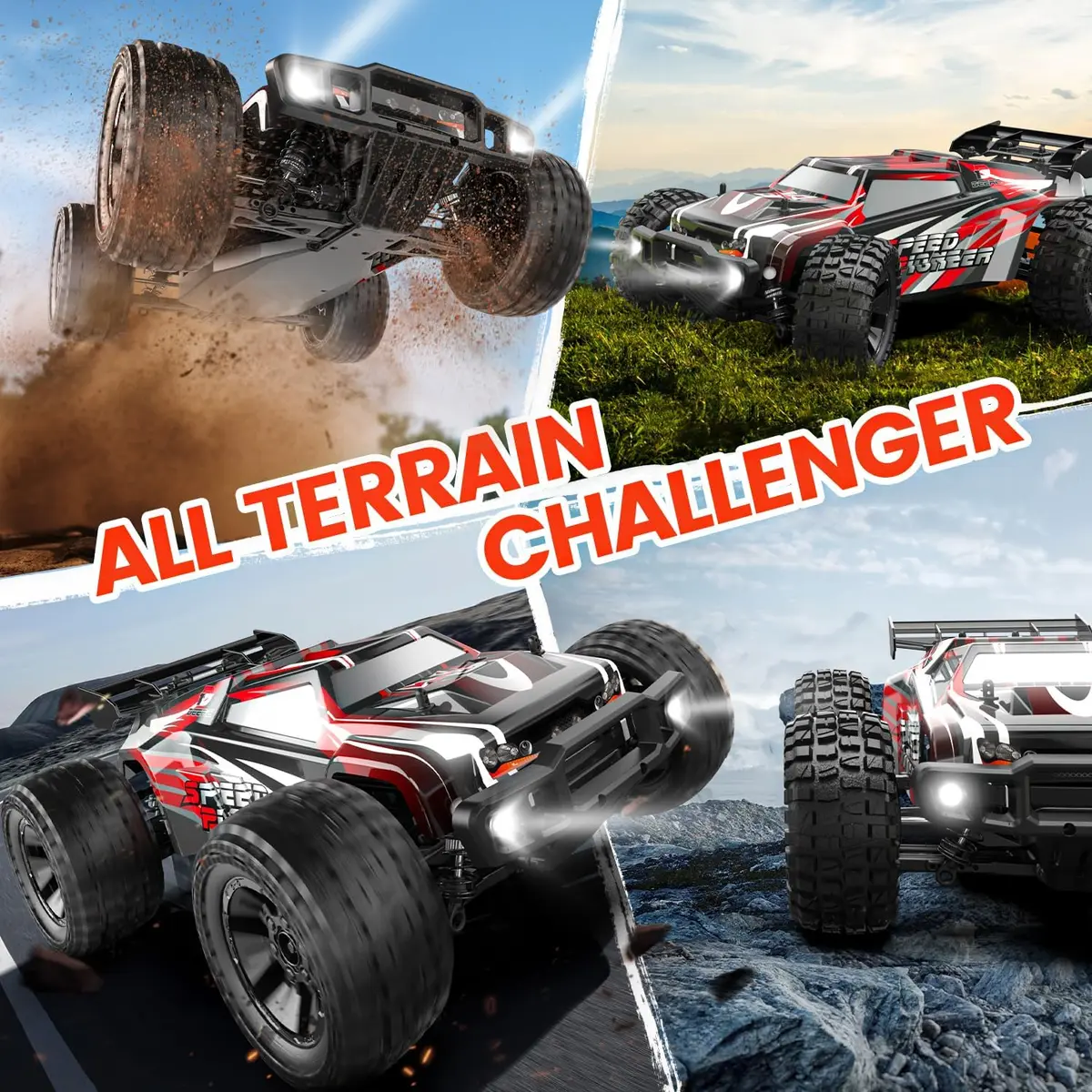 DEERC 9206E DIY Extra Shell 1:10 Scale Large RC Car | High Speed 48+ KM/H All Terrain 4WD - view 5