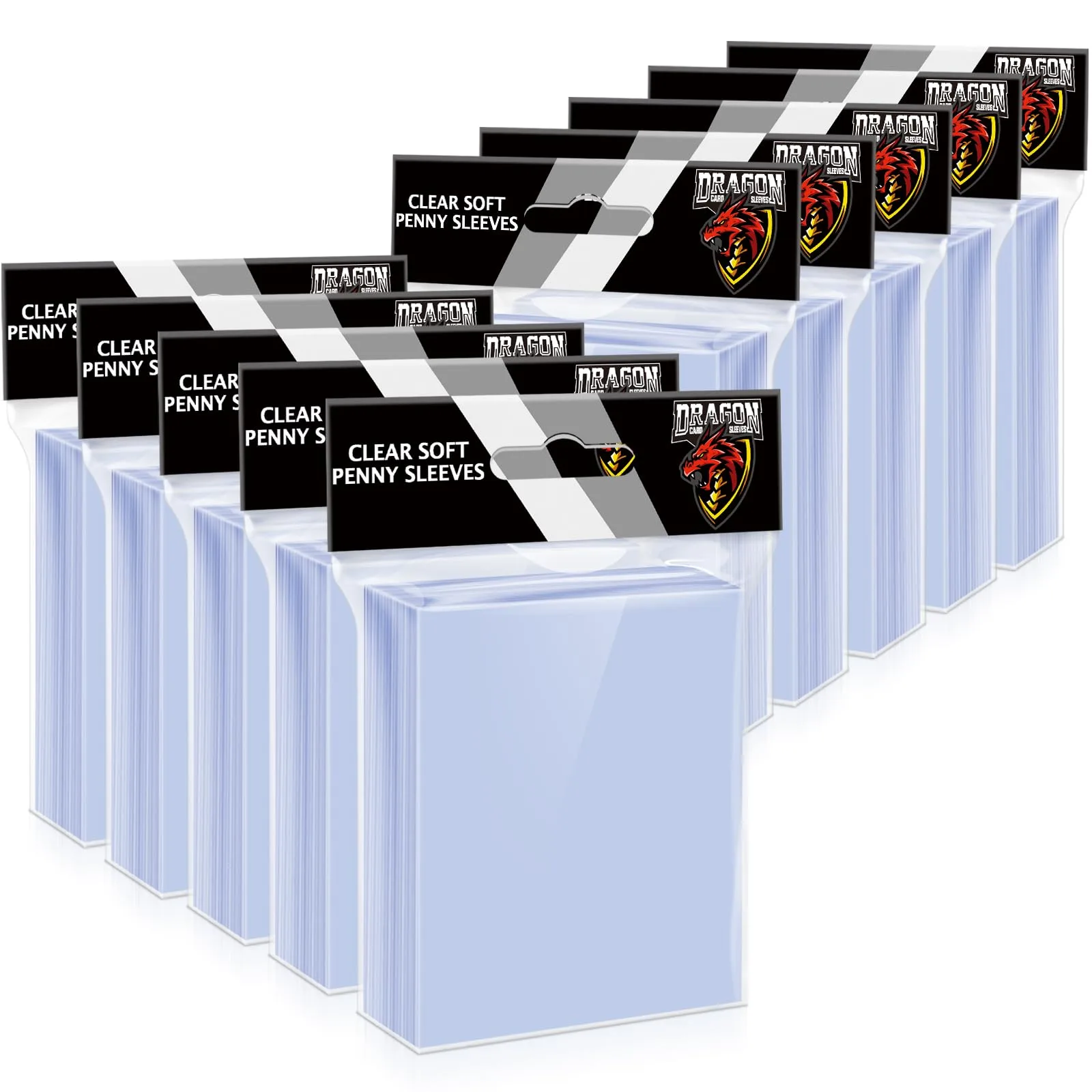 Kitoyz 1000 Counts Card Sleeves Top Loaders Clear | Protect Your Trading Cards - main product image