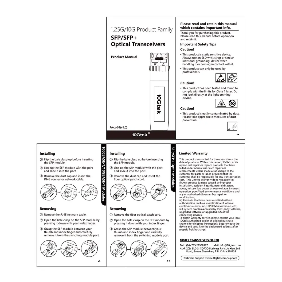 10Gtek 10GBase-LR SFP+ Transceiver 10km SMF LC Duplex 2-Pack | Network Speed Upgrade - view 5