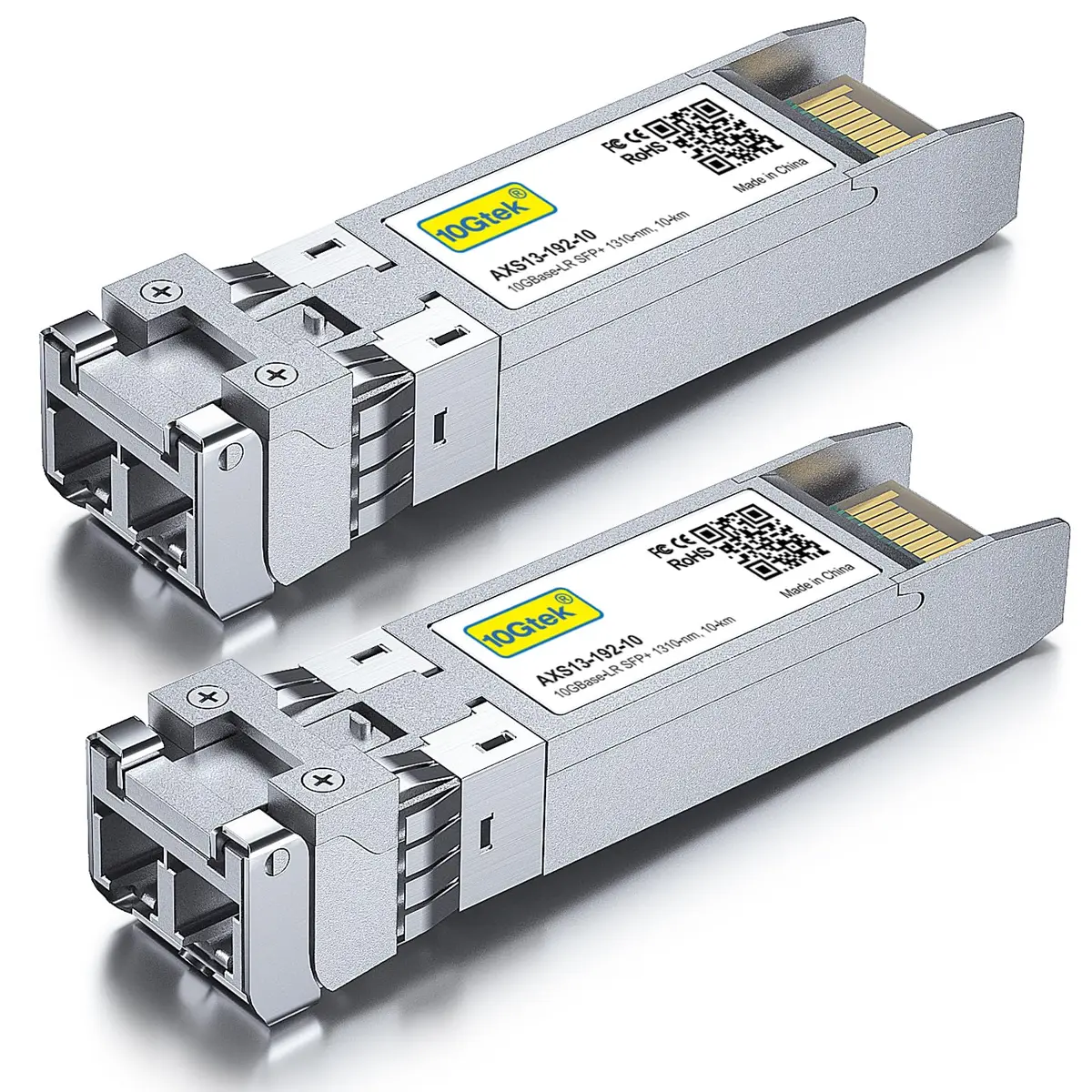 10Gtek 10GBase-LR SFP+ Transceiver 10km SMF LC Duplex 2-Pack | Network Speed Upgrade - view 2