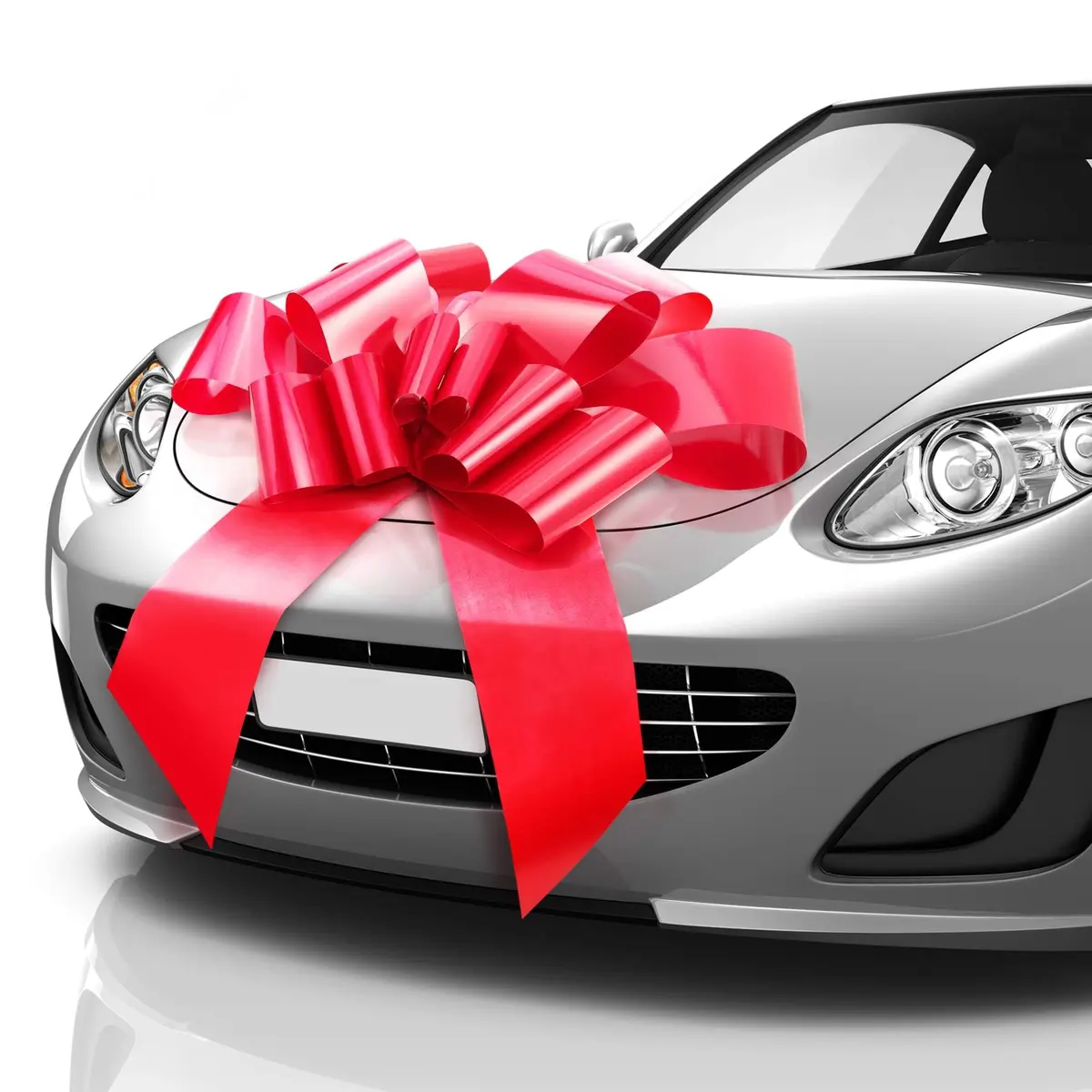 MIFFLIN 30" Big Car Bow - Matte Red Butterfly Shape Gift Bow for Birthday - main product image