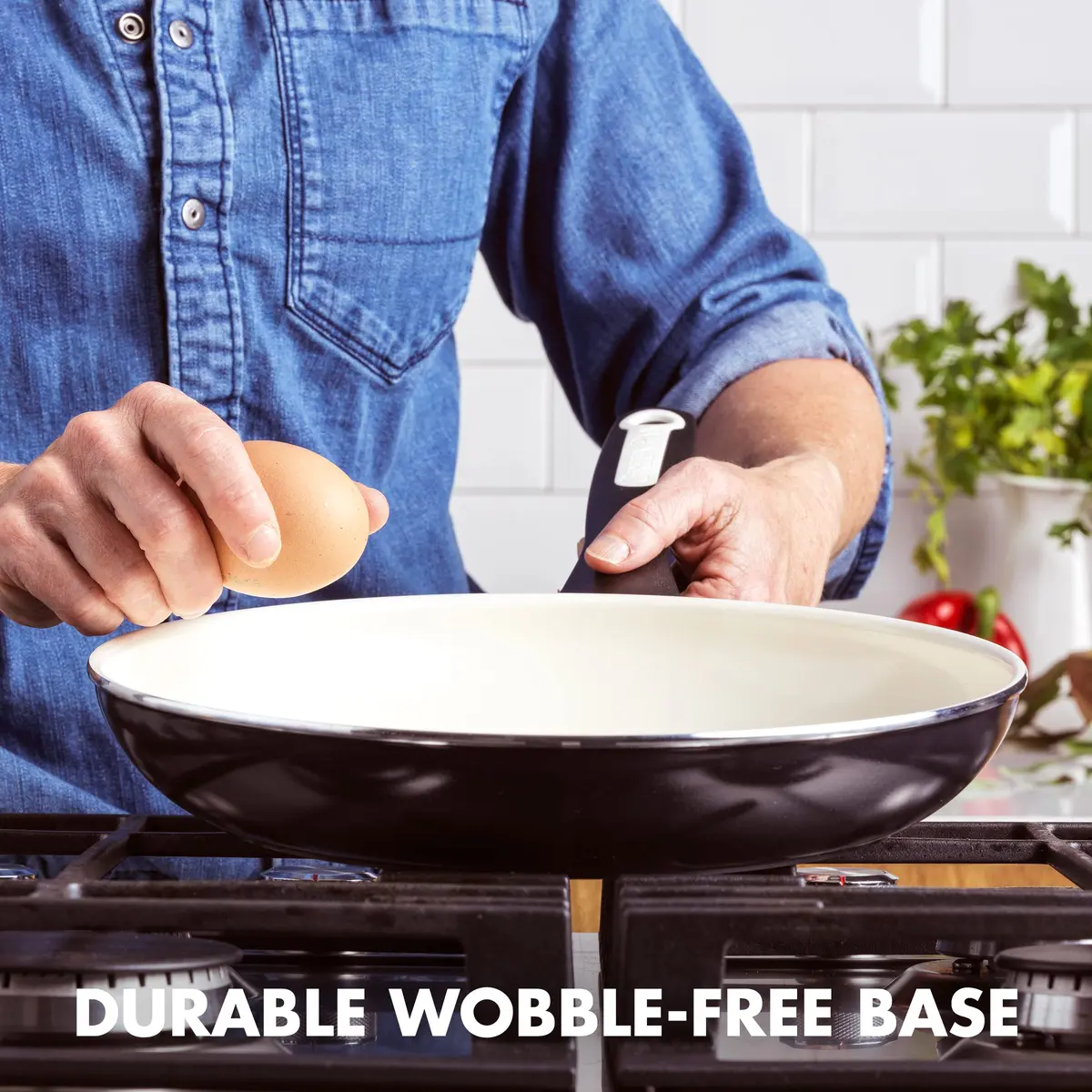 GreenPan Rio 12 inch (30 cm) Ceramic Nonstick Frying Pan Skillet | PFAS-Free, Diamond-Reinforced, Oven Safe - view 3