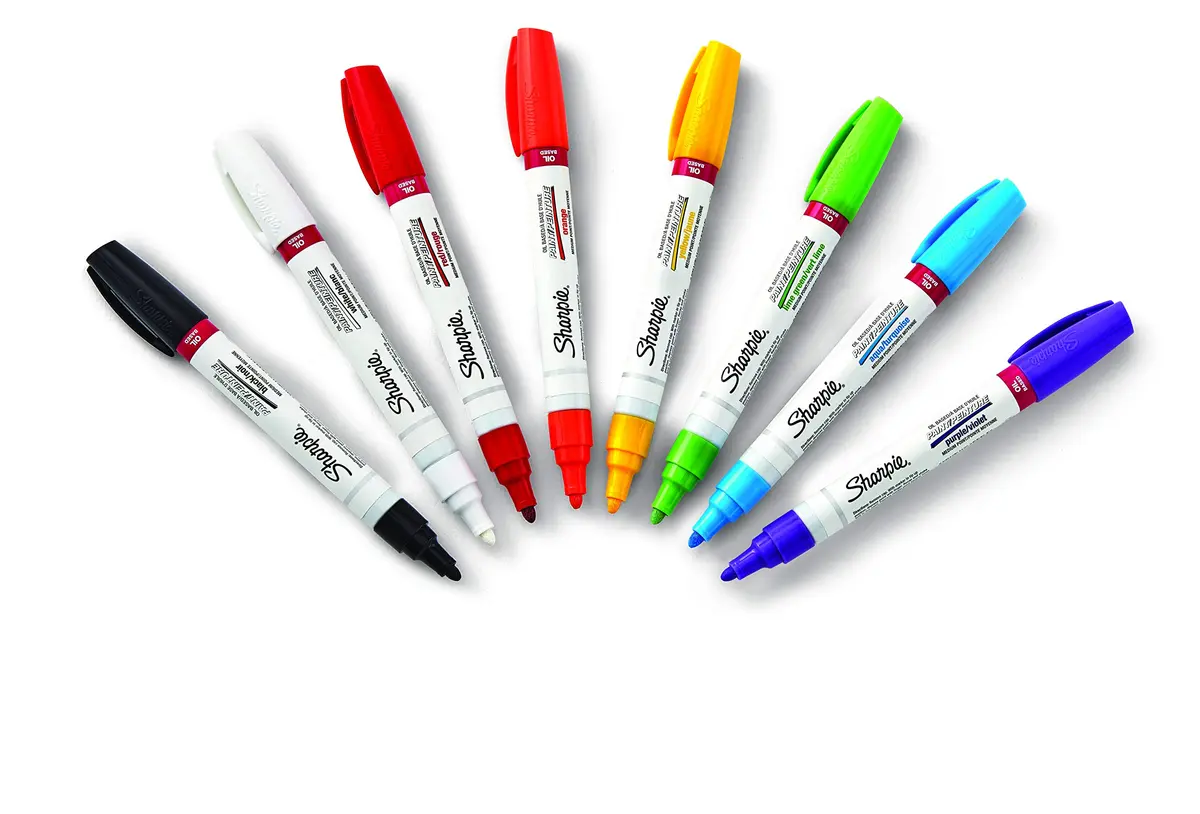 Sharpie Oil-Based Paint Markers, Medium Point, Assorted Colors, 8 Count | Permanent, Waterproof, Fade-Resistant - view 3