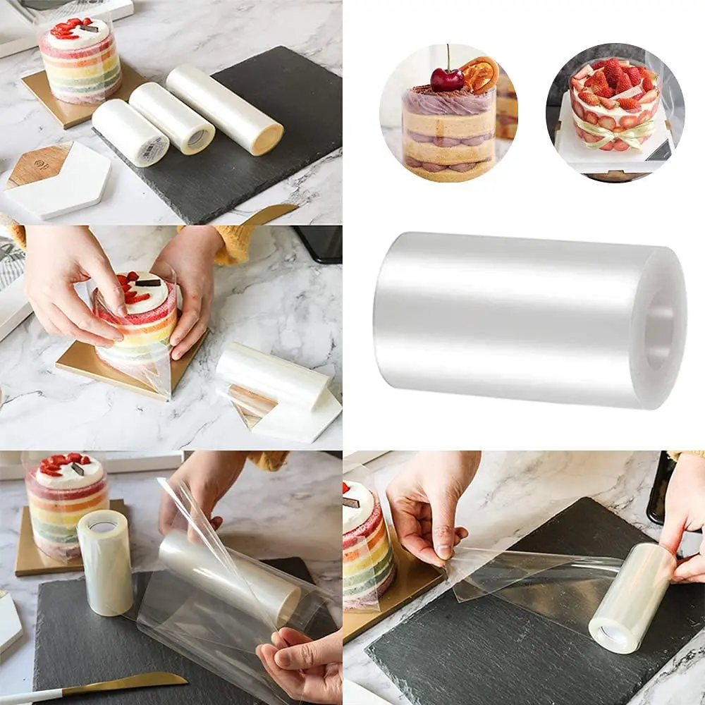 Cyimi Cake Collars 4 x 394inch | Transparent Acetate Cake Rolls for Decorating & DIY - view 4