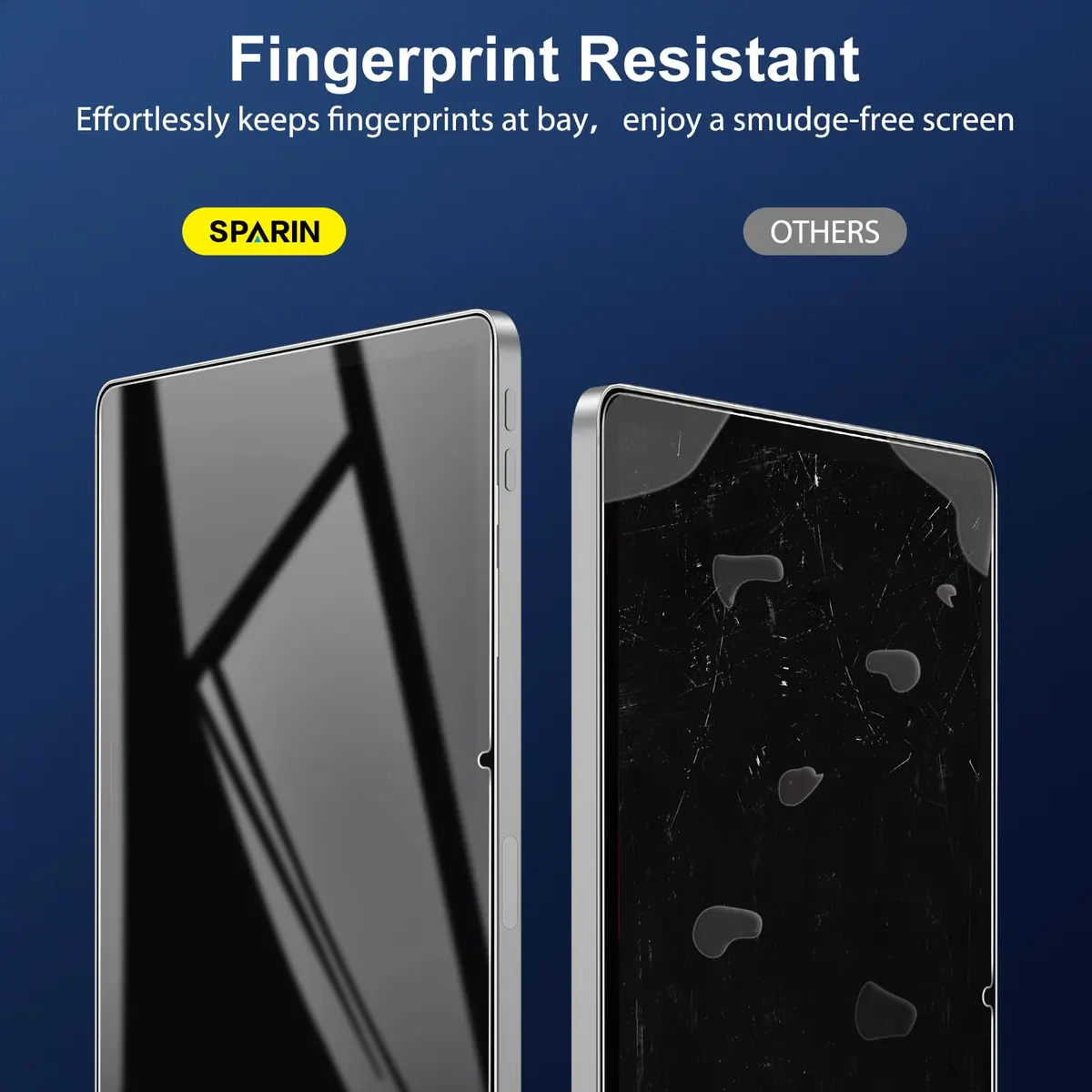 SPARIN Tempered Glass Screen Protector for Samsung Galaxy Tab S7 FE/S9 Plus/S9 FE Plus 12.4 Inch | 2-Pack HD Clear, S Pen Compatible - view 8