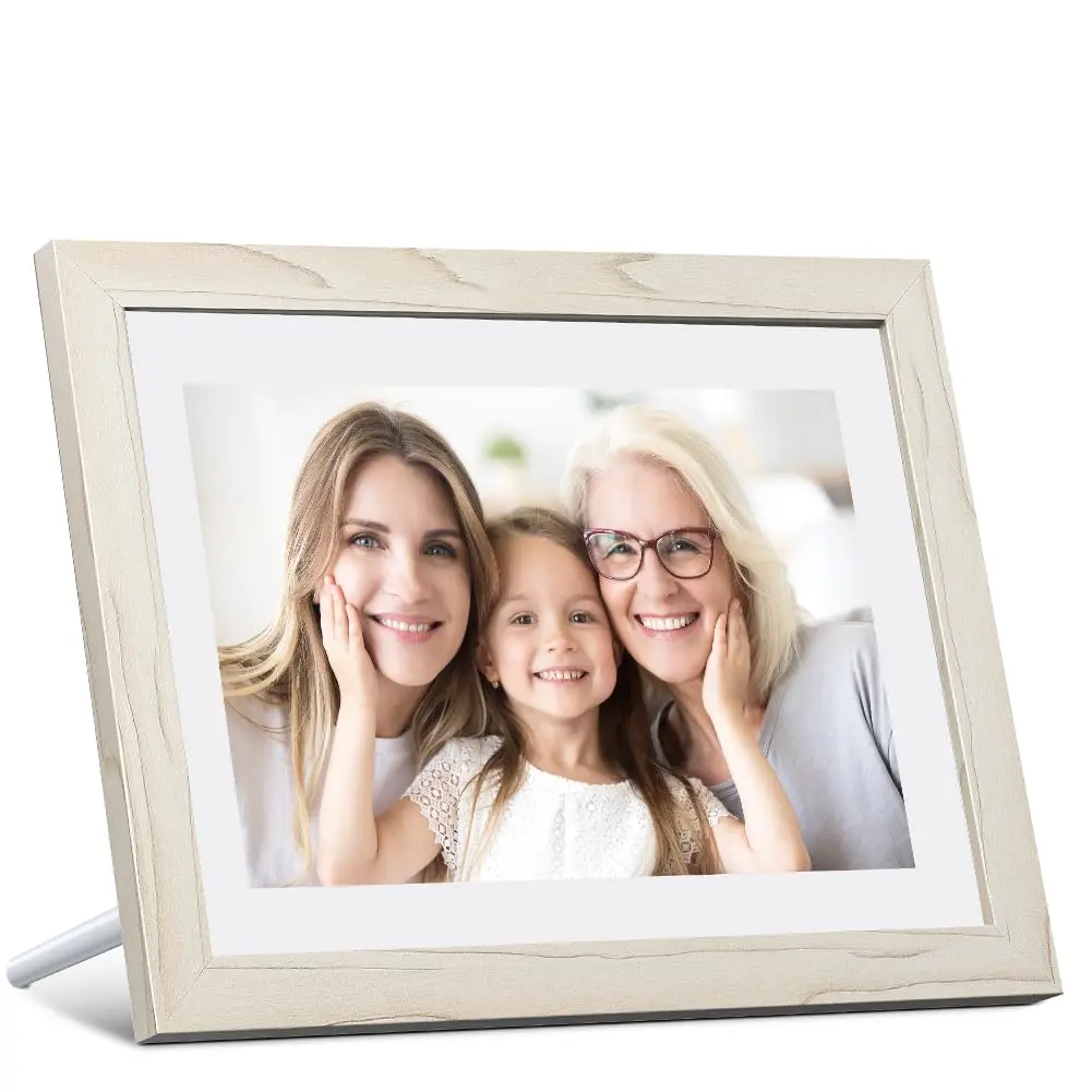 Dragon Touch Digital Picture Frame WiFi 10.1 inch IPS Touch Screen | 32GB Storage, Auto-Rotate, Share Photos via App - main product image