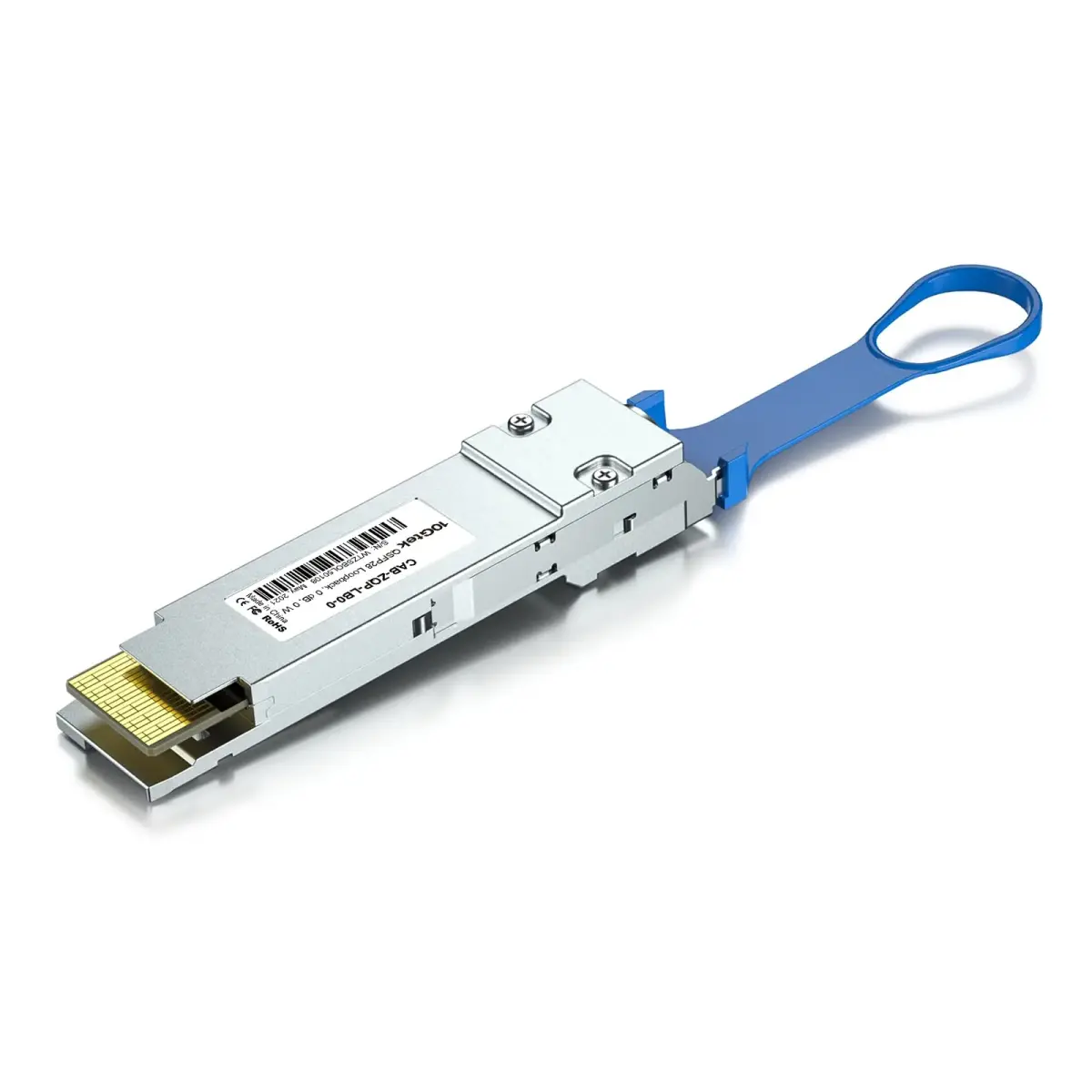 10Gtek 100G QSFP28 Loopback Module for QSFP28 Port Testing, 100GBase Passive Loopback Testing Module for Switch/NIC/Router Self-Testing, 0 dB, 0 W - main product image