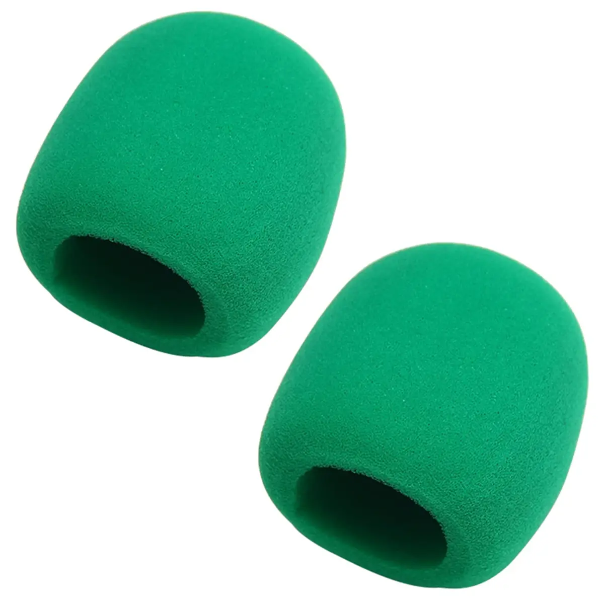 Fielect Microphone Cover Foam Mic Cover Handheld Stage Windscreen, Green | 2Pcs for Clear Sound & Noise Reduction - main product image