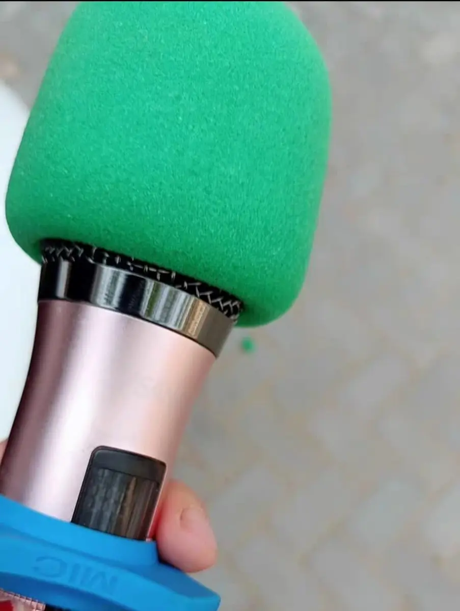 Fielect Microphone Cover Foam Mic Cover Handheld Stage Windscreen, Green | 2Pcs for Clear Sound & Noise Reduction - view 5