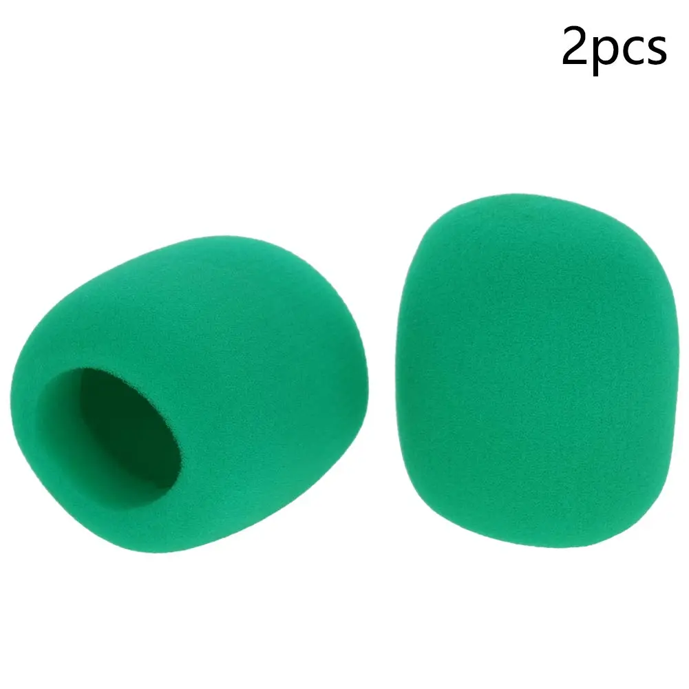 Fielect Microphone Cover Foam Mic Cover Handheld Stage Windscreen, Green | 2Pcs for Clear Sound & Noise Reduction - view 6