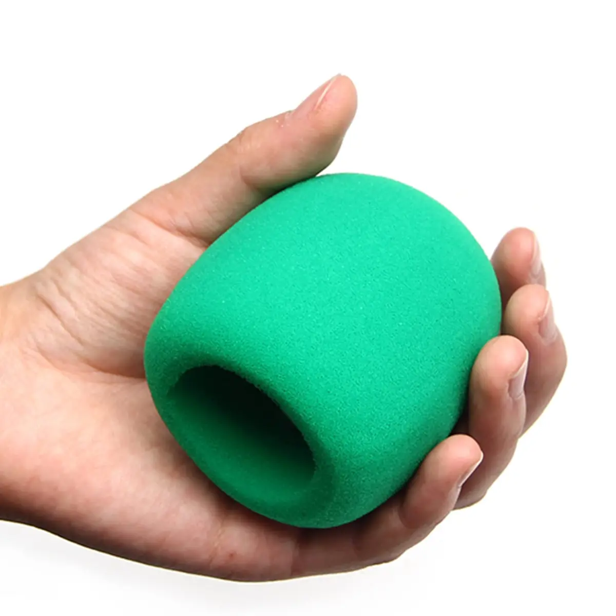 Fielect Microphone Cover Foam Mic Cover Handheld Stage Windscreen, Green | 2Pcs for Clear Sound & Noise Reduction - view 3
