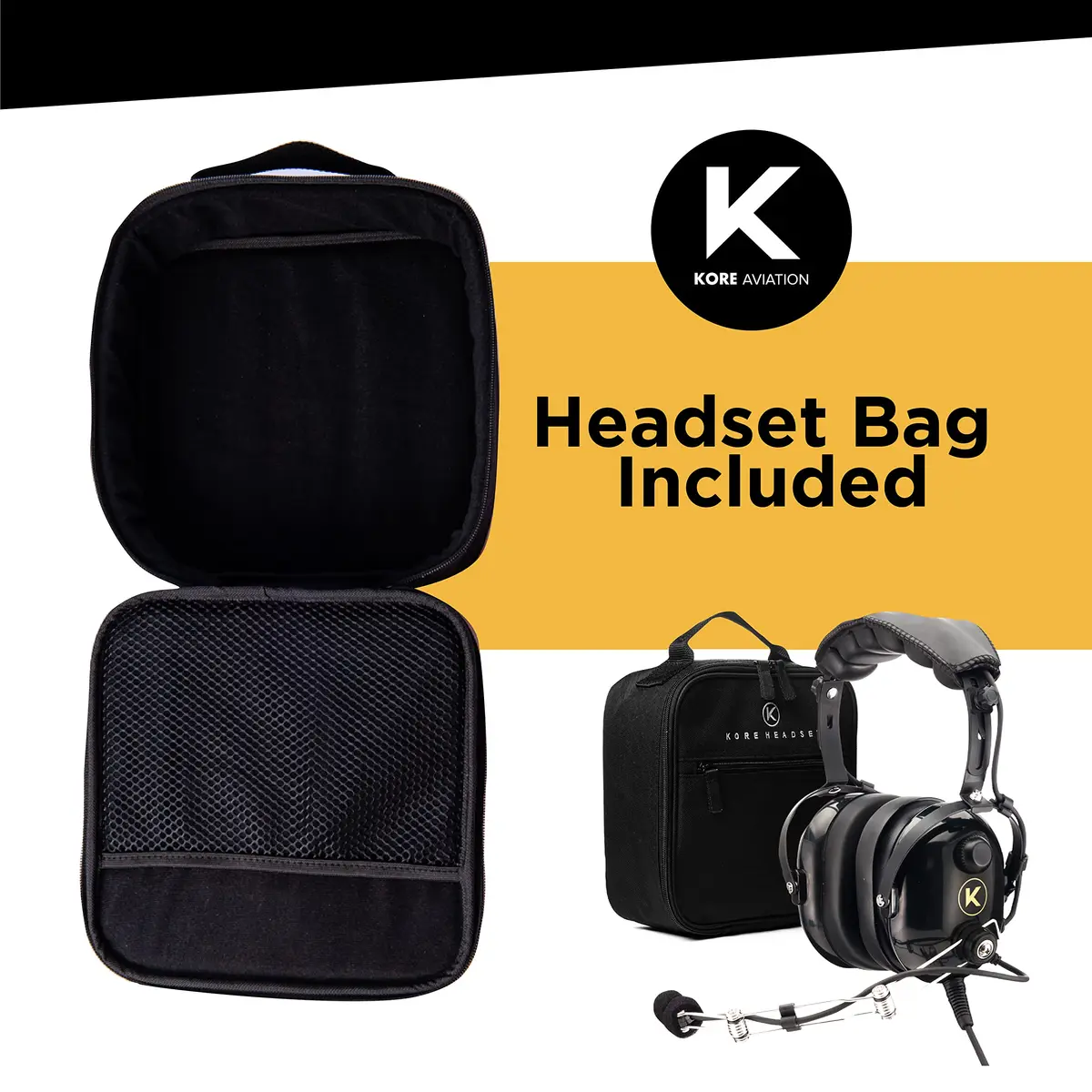 KORE AVIATION P1 Headset for Pilots Mono Noise Reduction | Comfort & Durability - view 7