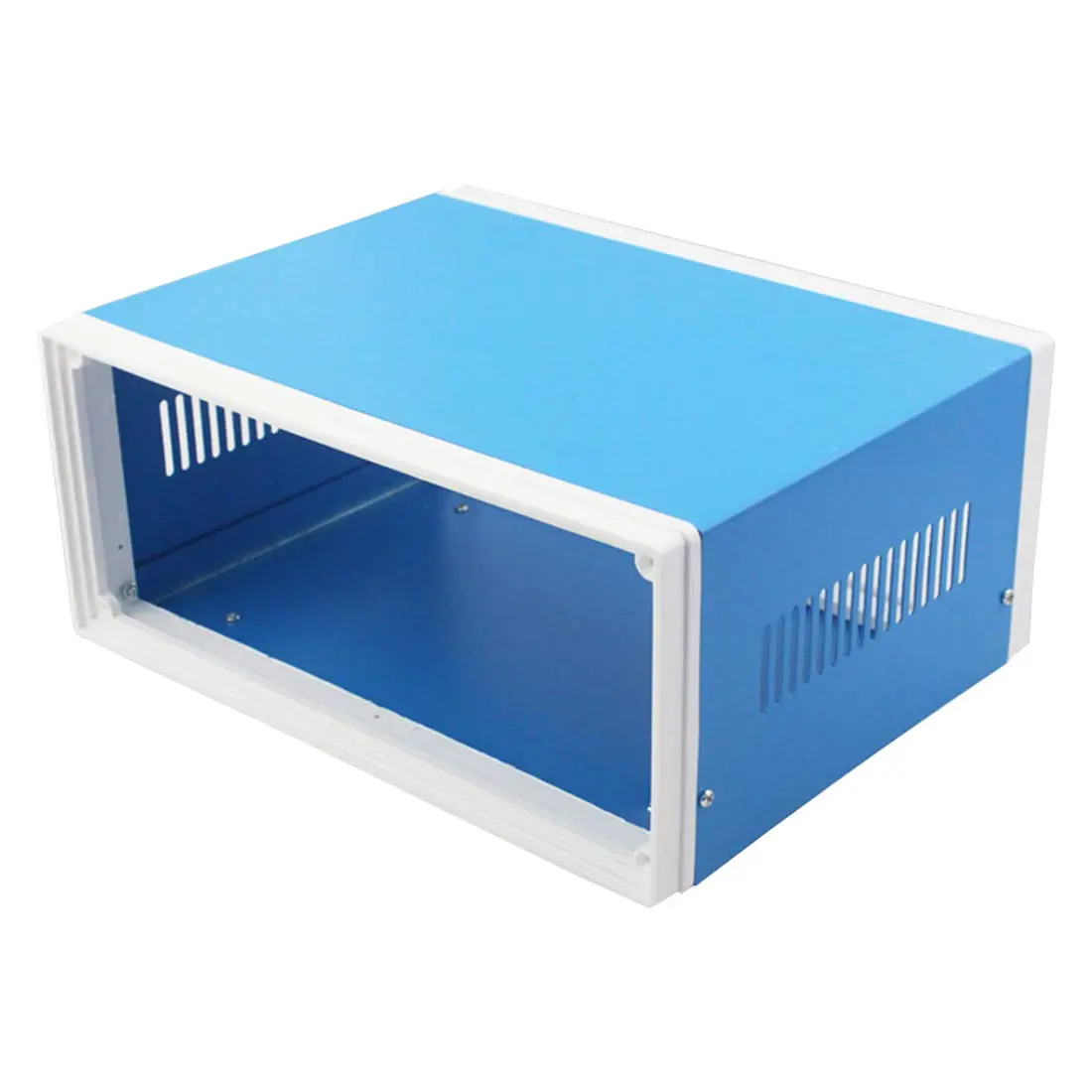 Zulkit Blue Metal Electrical Enclosure Box 9.8 x 7.5 x 4.3 Inch | Robust, Water-Resistant for Electronic Projects - view 6