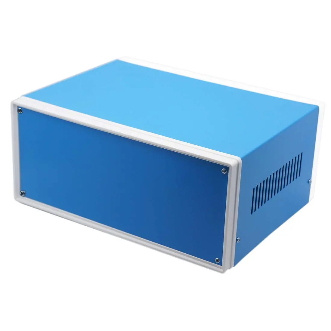 Zulkit Blue Metal Electrical Enclosure Box 9.8 x 7.5 x 4.3 Inch | Robust, Water-Resistant for Electronic Projects - view 8